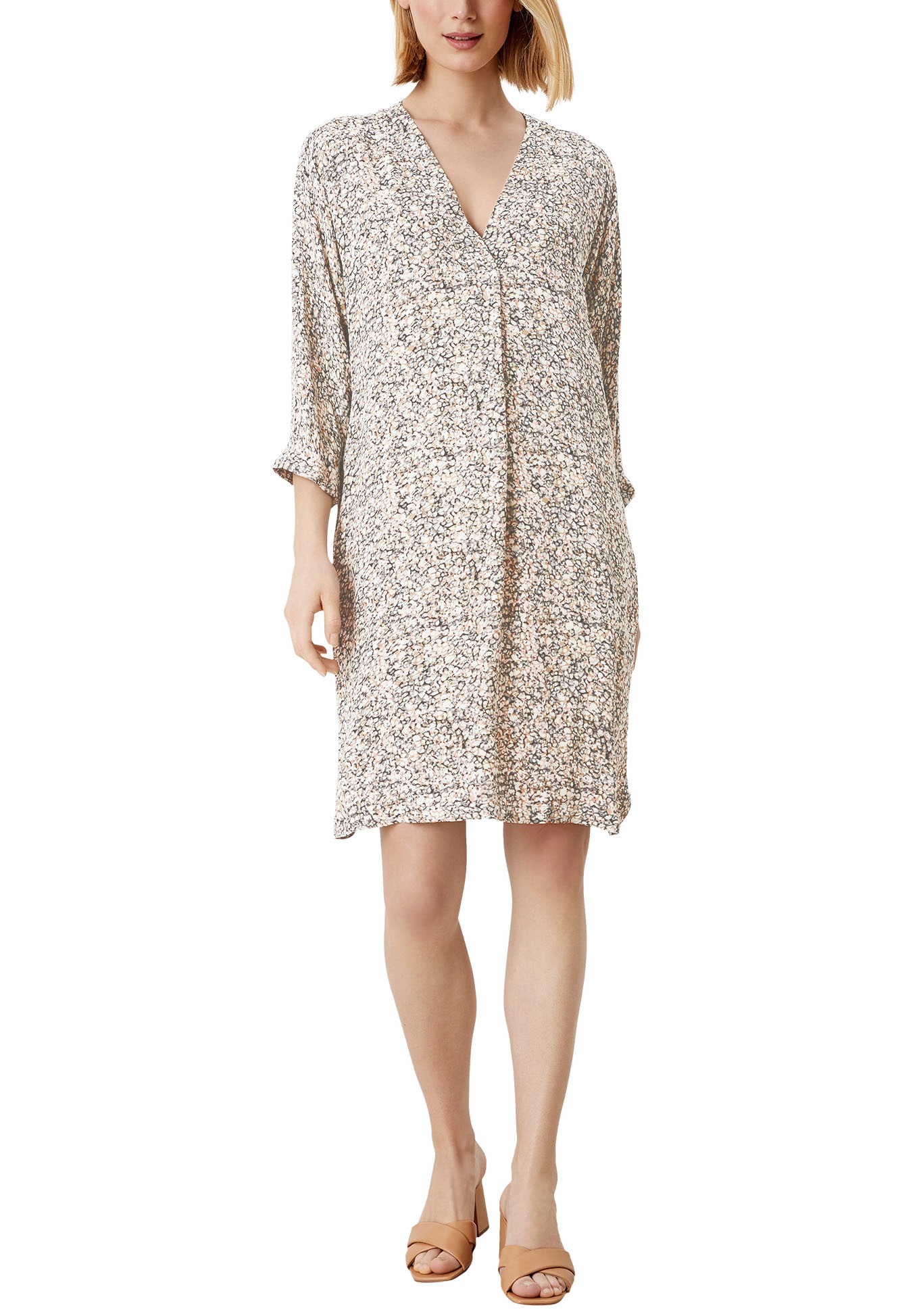 s.Oliver BLACK LABEL Blusenkleid, mit wunderschönen Allover-Aquarell-Druck kaufen