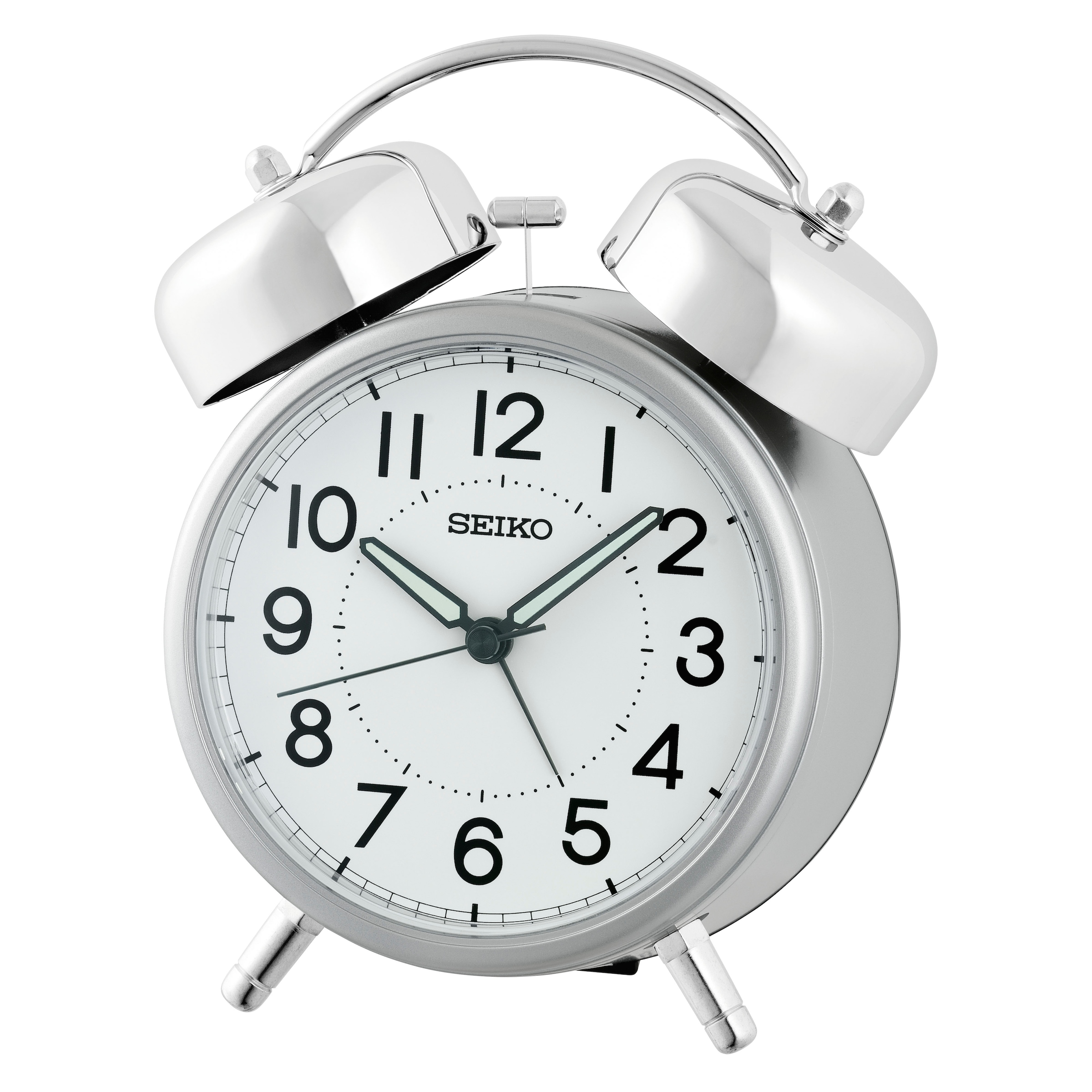 Seiko Quarzwecker Glockenwecker, Schlafzimmer, durchlaufende Sekunde, Beleu günstig online kaufen