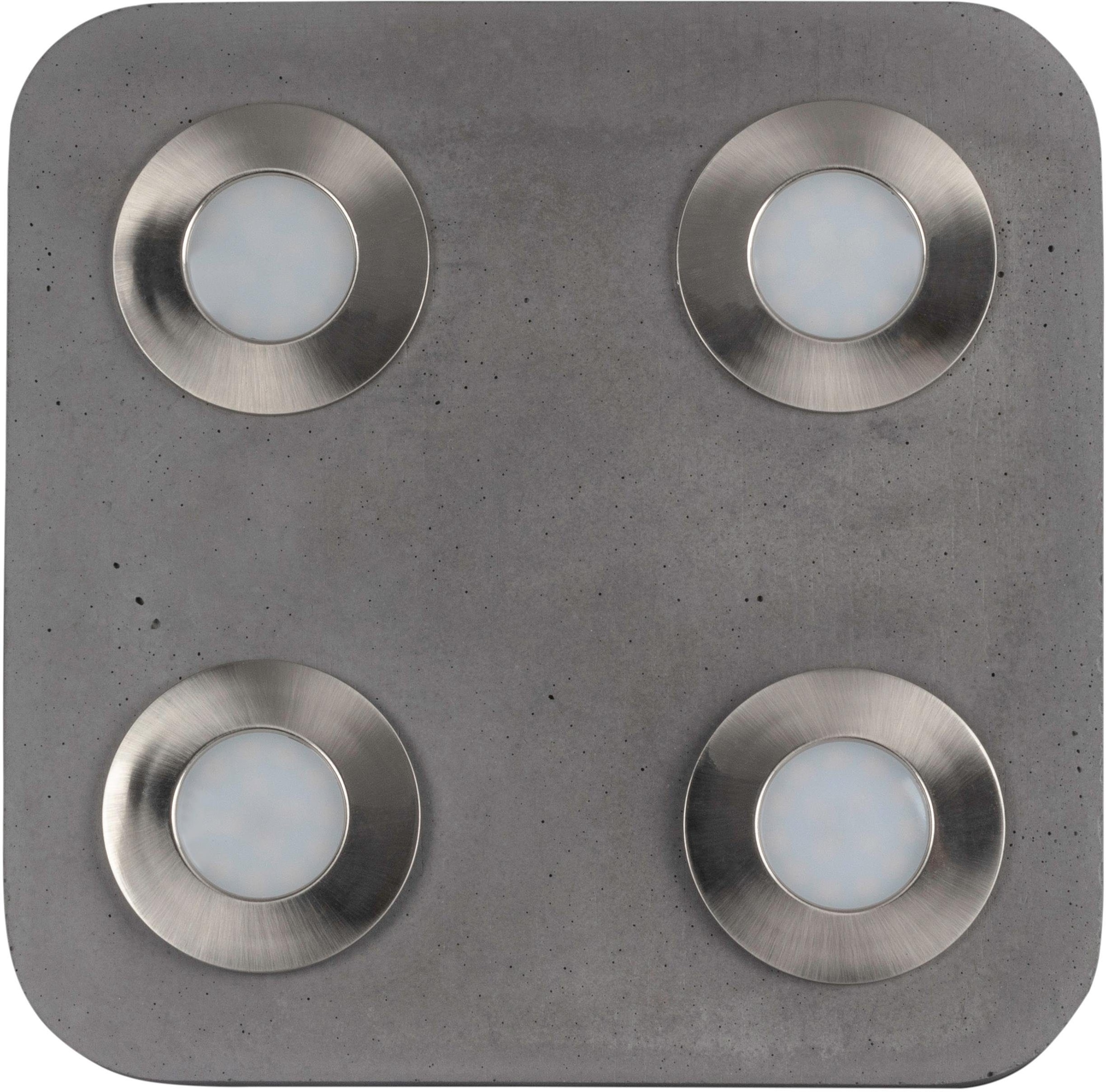 SPOT Light Deckenleuchte »COOL«, 4 flammig, aus echtem Beton, LED-Module in günstig online kaufen