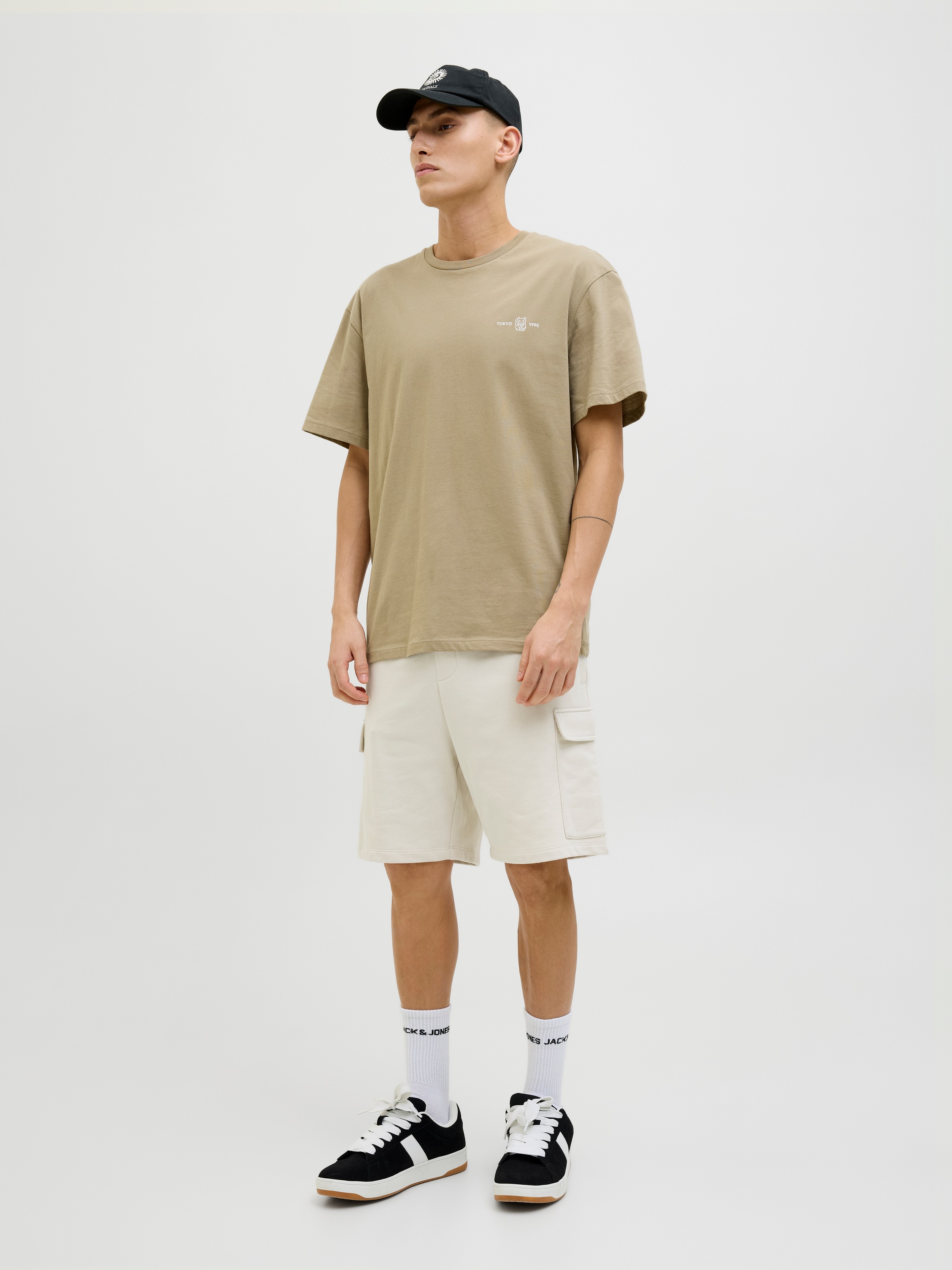 Jack & Jones Shorts »JPSTKANE SCRIPT SWEAT SHORTS LNG«