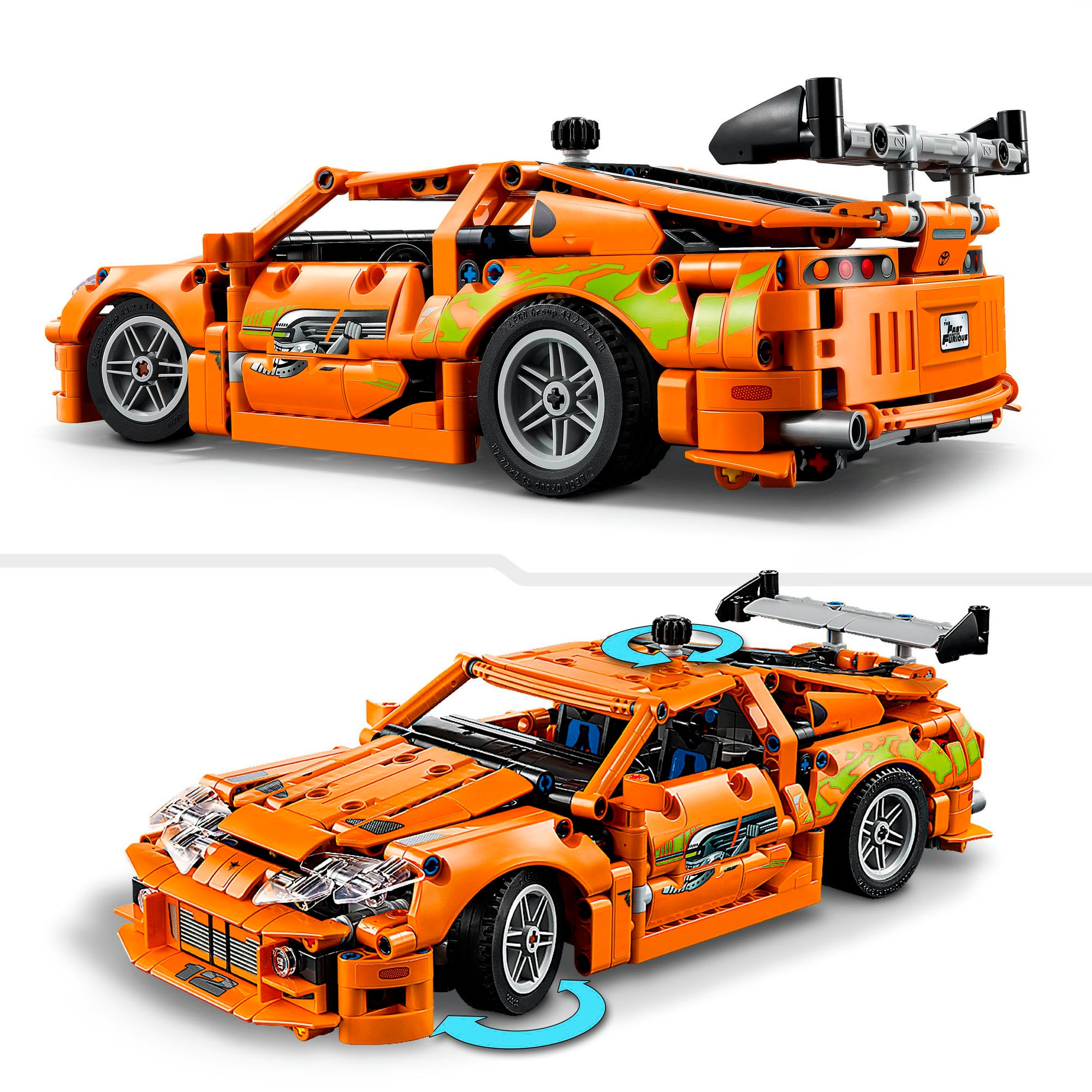 LEGO® Konstruktionsspielsteine »Fast and Furious Toyota Supra MK4 (42204), LEGO® Technic«, (810 St.), Made in Europe