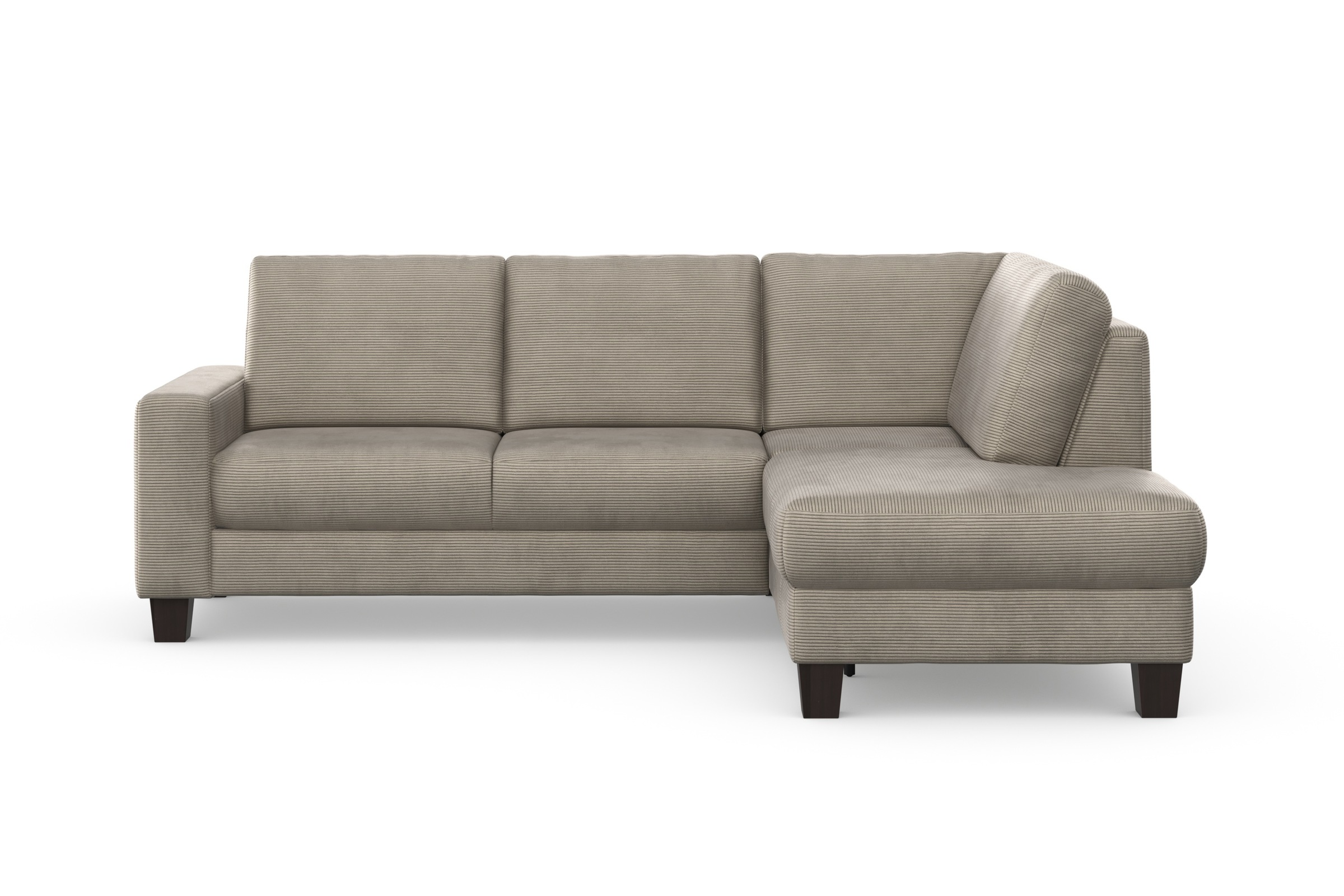 Home affaire Ecksofa »Summer L-Form«, mit Ottomane, mit oder ohne Bettfunktion und Bettkasten, Cord-Bezug