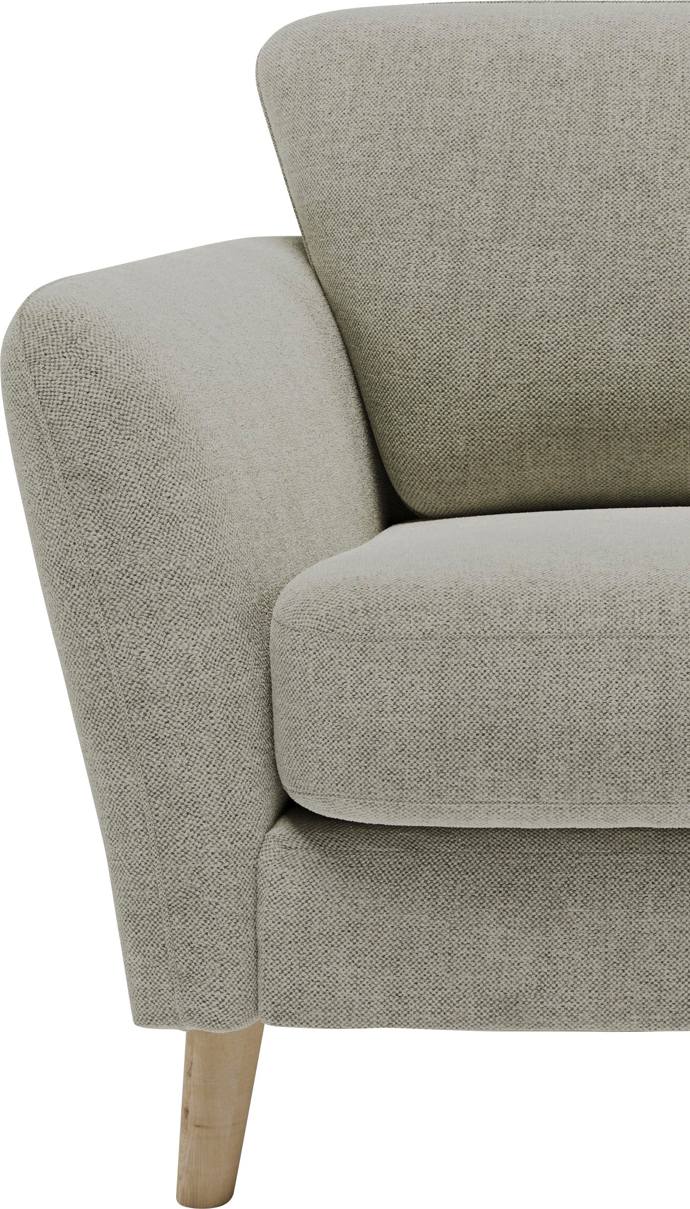 Home affaire Ecksofa »MARSEILLE 278/278 cm, L-Form,«, gleichschenklig, aus Eiche-Massivholz Beinen, verschiedene Bezüge
