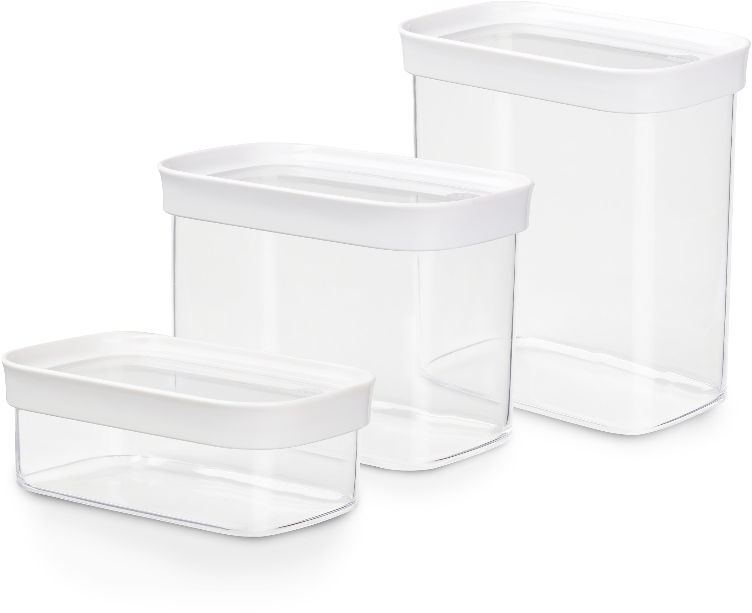 Emsa Vorratsdose »N11427 Optima« Set, 3 Stk. tlg. rechteckig, sicher, hygie günstig online kaufen
