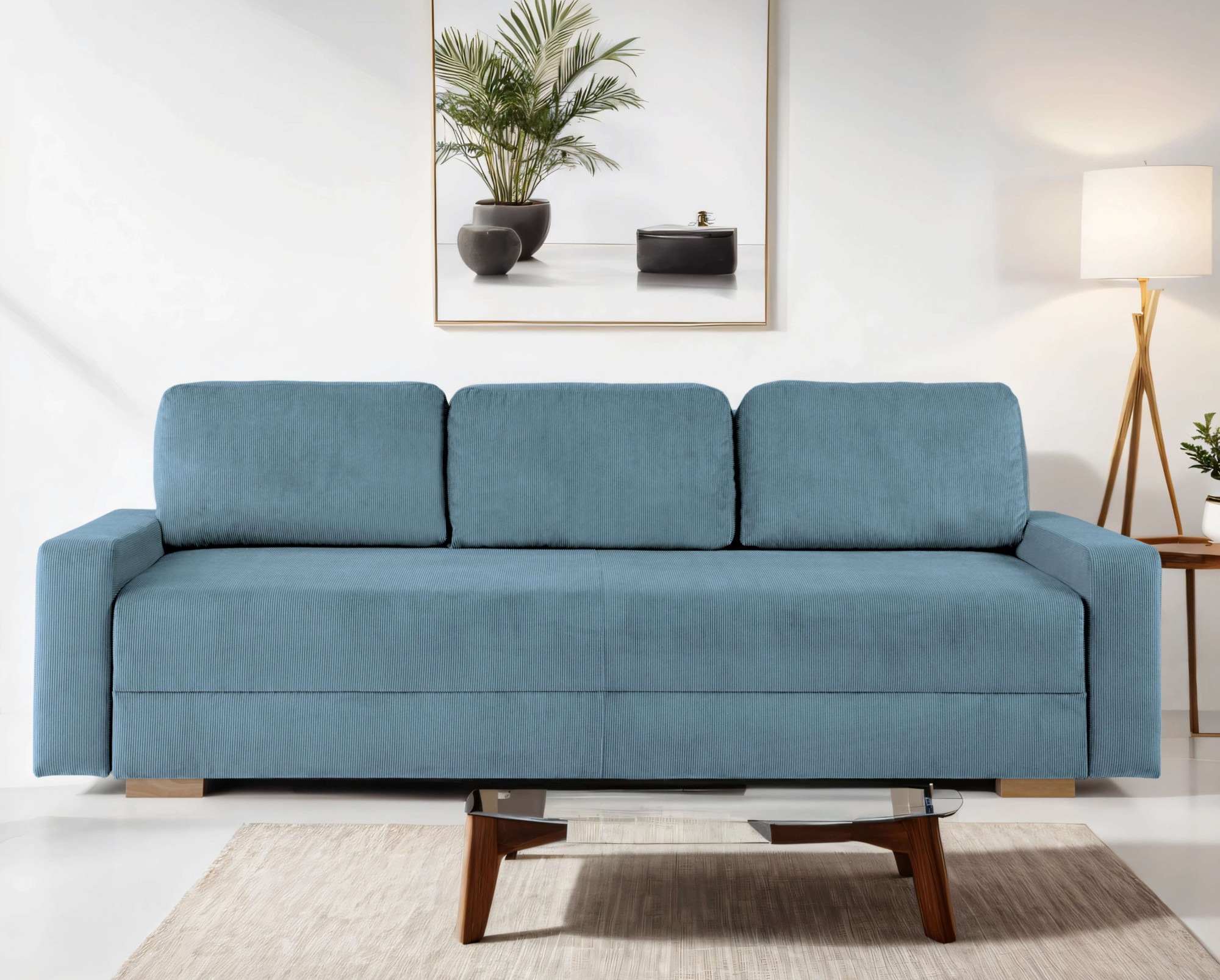 INOSIGN 3-Sitzer »SHERIDIAN Schlafsofa mit Bettkasten, in Feincord & Velvet günstig online kaufen