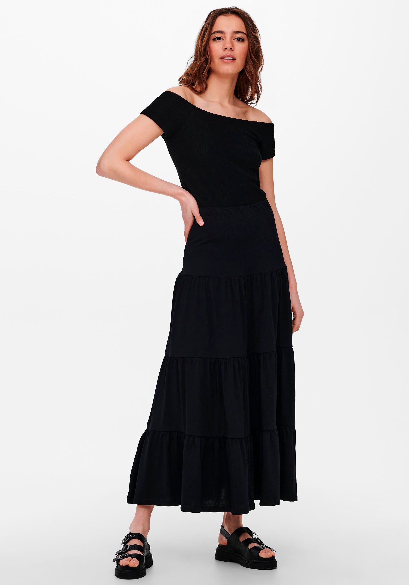 3. Bild von ONLY Maxirock »ONLMAY MAXI SKIRT«, mit Volant