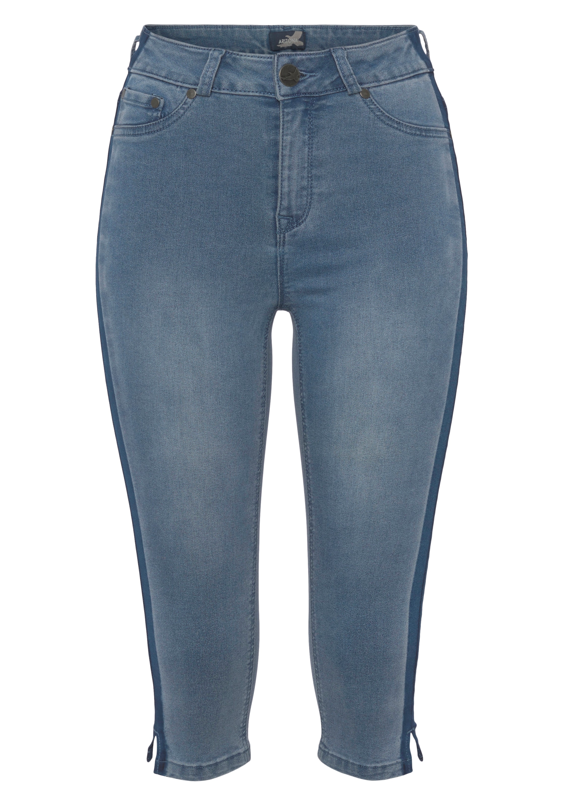 Arizona Caprijeans »Ultra Stretch«, extraenge Passform, knieumspielende Länge, hohe Leibhöhe