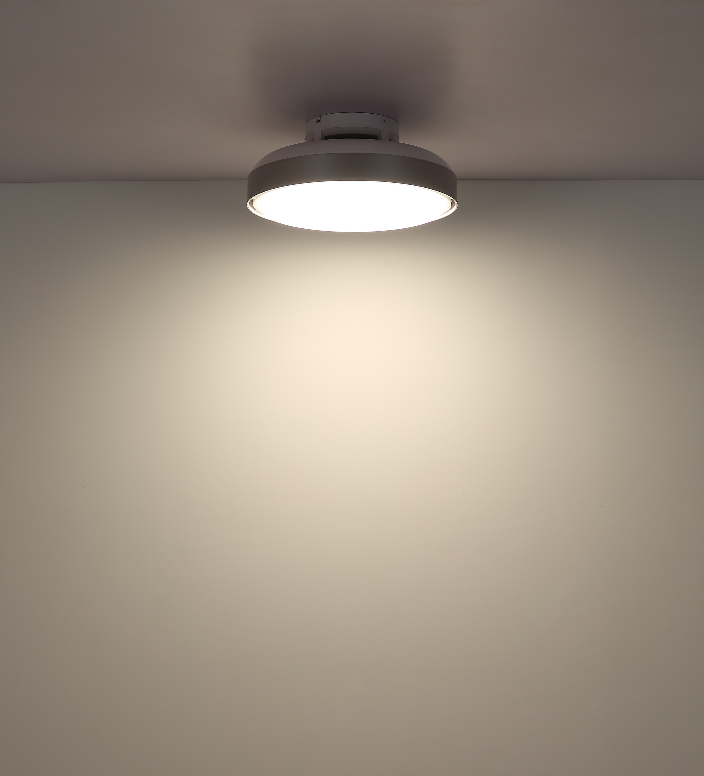 GLOBO LIGHTING Deckenleuchte »CARNEY« LED-Modul 1 Stk. warmweiß - kaltweiß Ventilator opal kühlen-heizen silber CCT 2700-6500K Wohnraumventilator