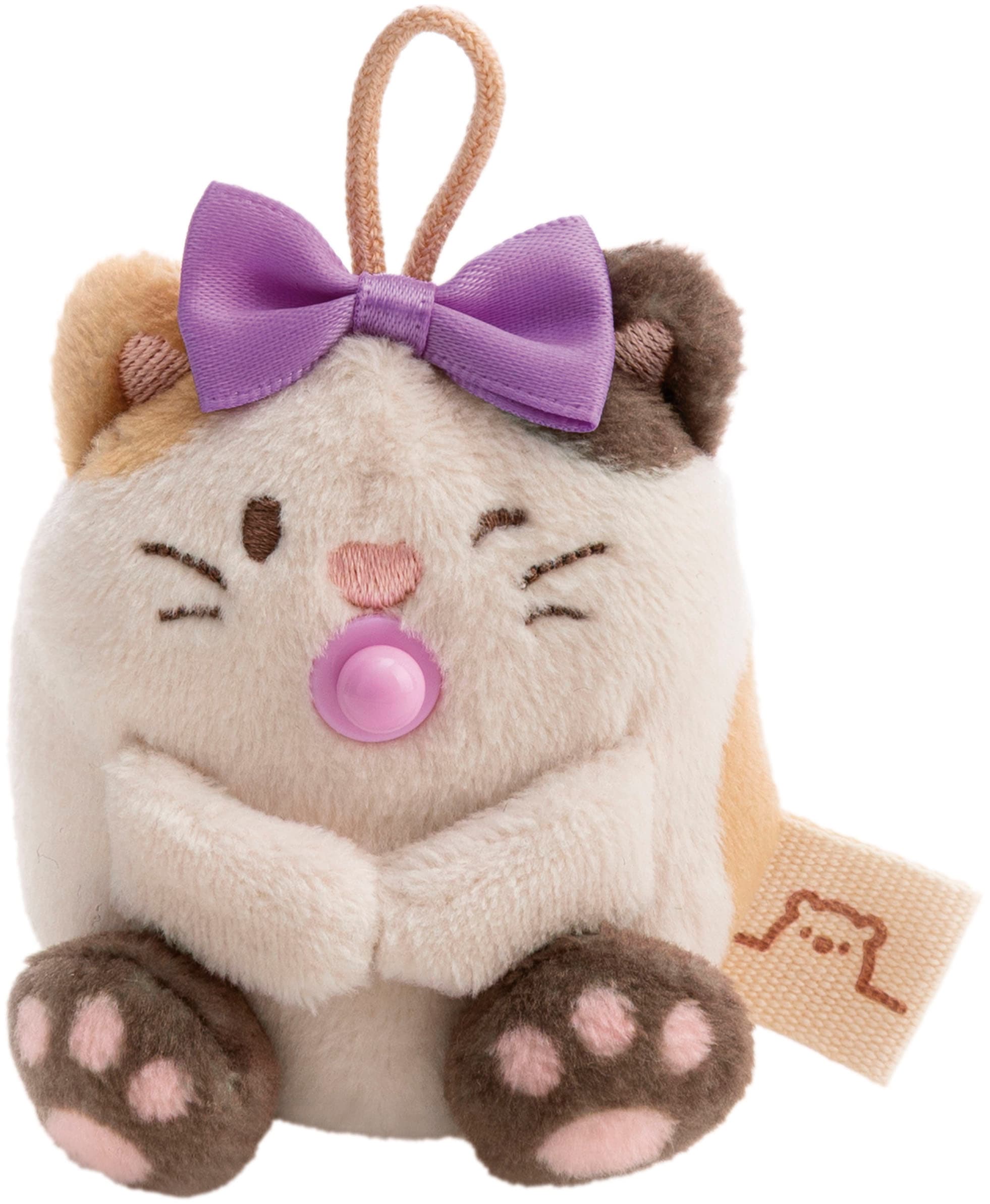 Nici Kuscheltier »mymochi, Set Katze Angy 7cm mit Babyflasche & Bettchen mit Karabiner« in Geschenkbox