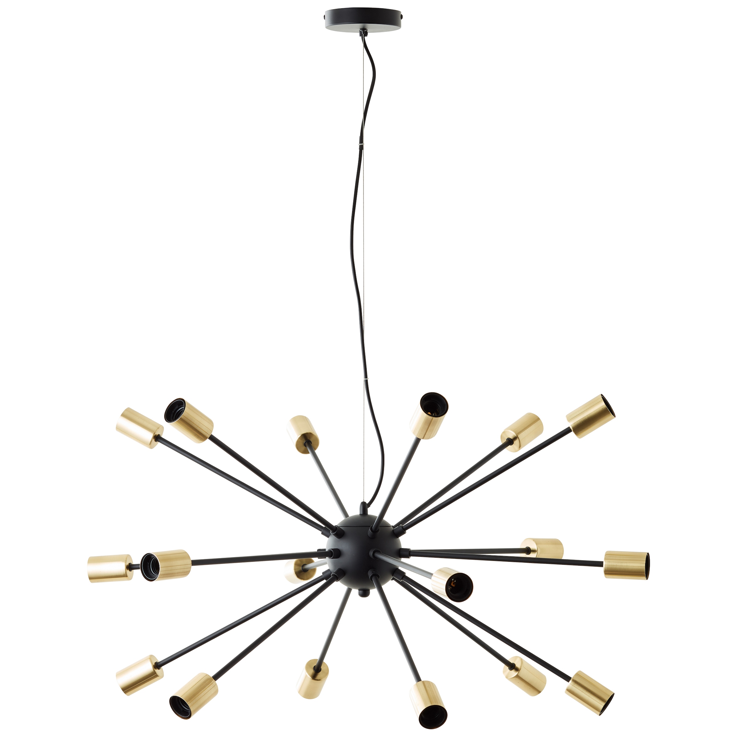 Brilliant Pendelleuchte »Dree«, 18 flammig, Leuchtmittel E27 | ohne Leuchtmittel, Höhe 140 cm, Ø 90,5 cm, E27, Metall