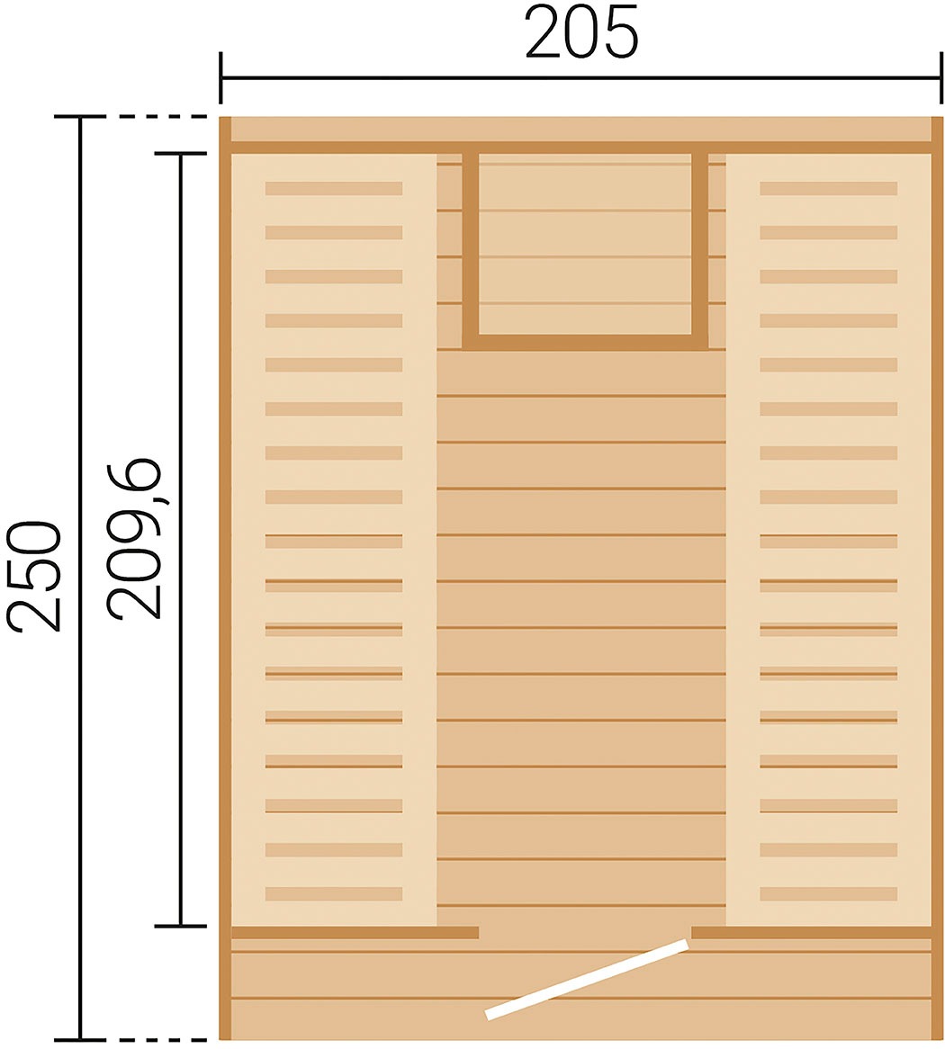 weka Saunahaus »Laadi 3«