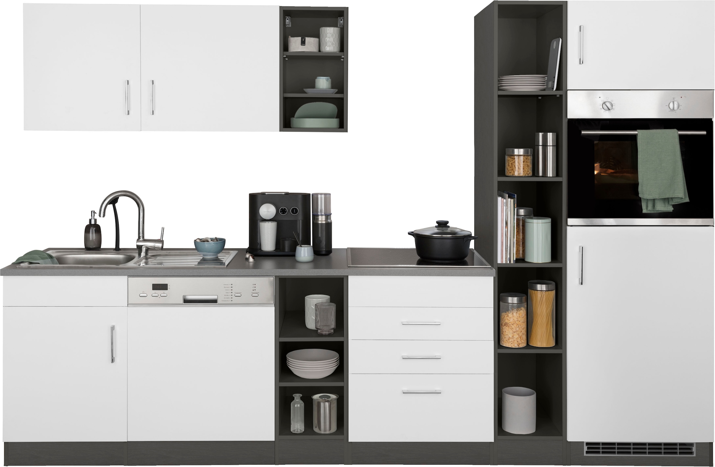KOCHSTATION Küchenzeile »KS-Paris«, ohne E-Geräte, Breite 290 cm günstig online kaufen