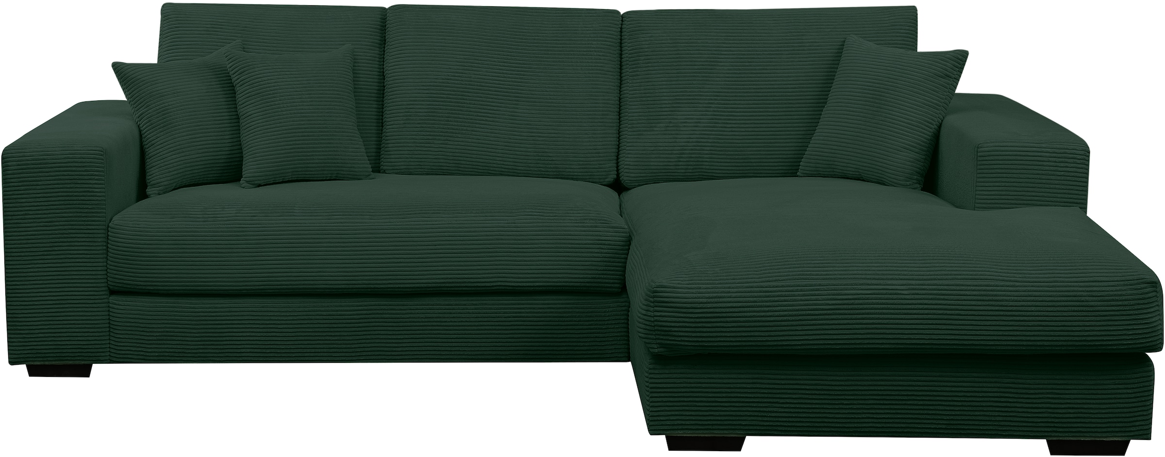 WERK2 Ecksofa »Eden modern und zeitlos, geschmackvolles Sofa, Breite 286cm, L-Form«, Design Ecksofa in Cord mit besonders weichem Sitzkomfort