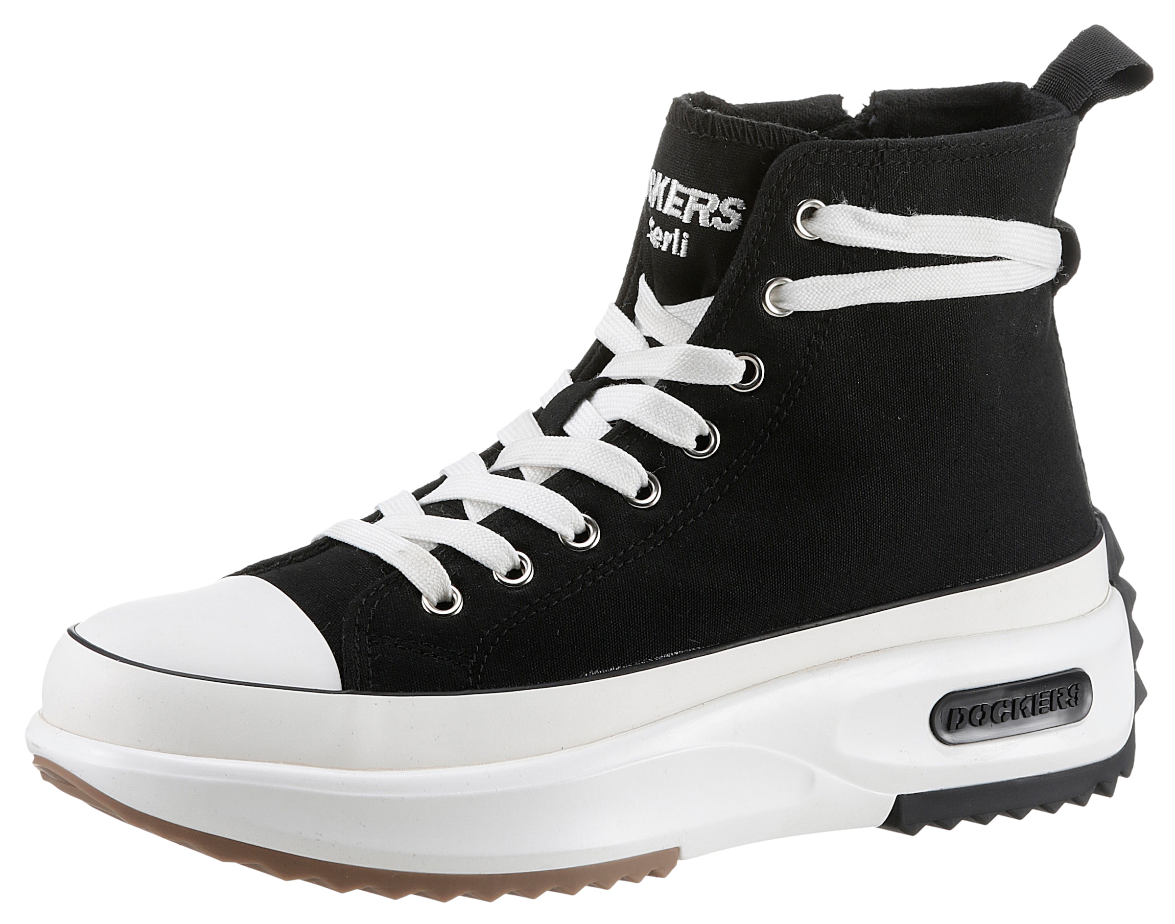 Sneaker, High Top-Sneaker, Freizeitschuh, Schnürboots mit Plateausohle