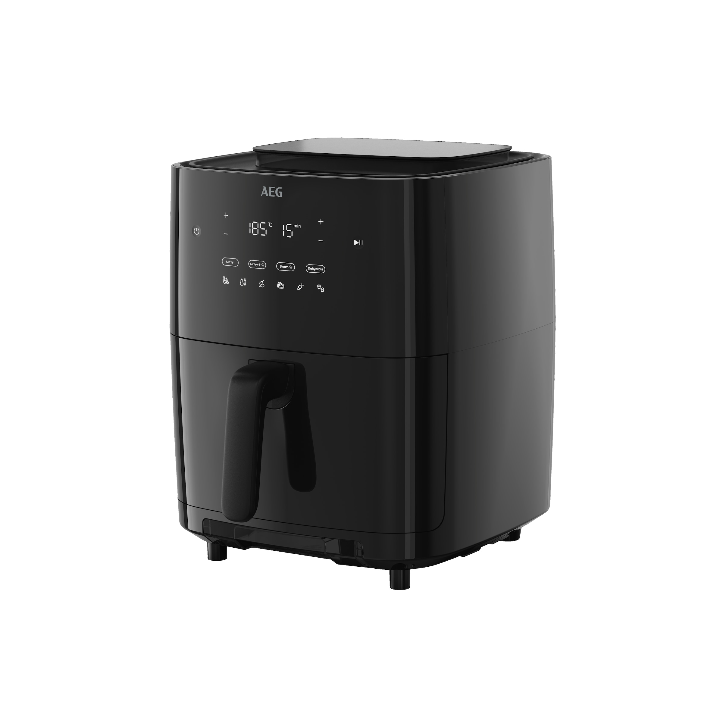 AEG Heißluftfritteuse »8000 (AAF7SB) 10 voreingestellte Funktionen«, 1700 W, Frittieren, Dampfgaren, Backen, Aufwärmen