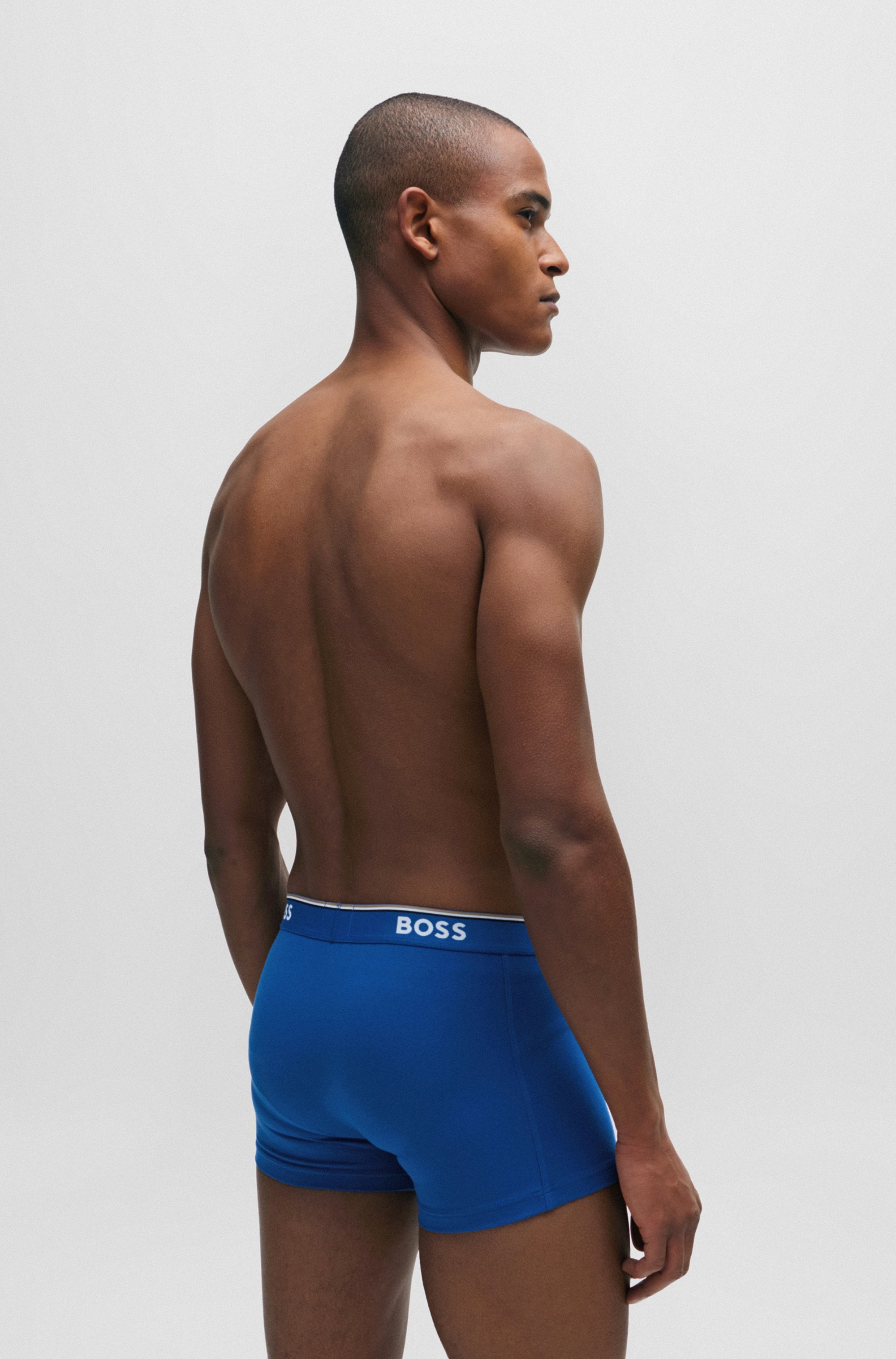 BOSS Boxer »TRUNK 3 PACK«, (3 St.), BOSS Schriftzug auf dem Bund