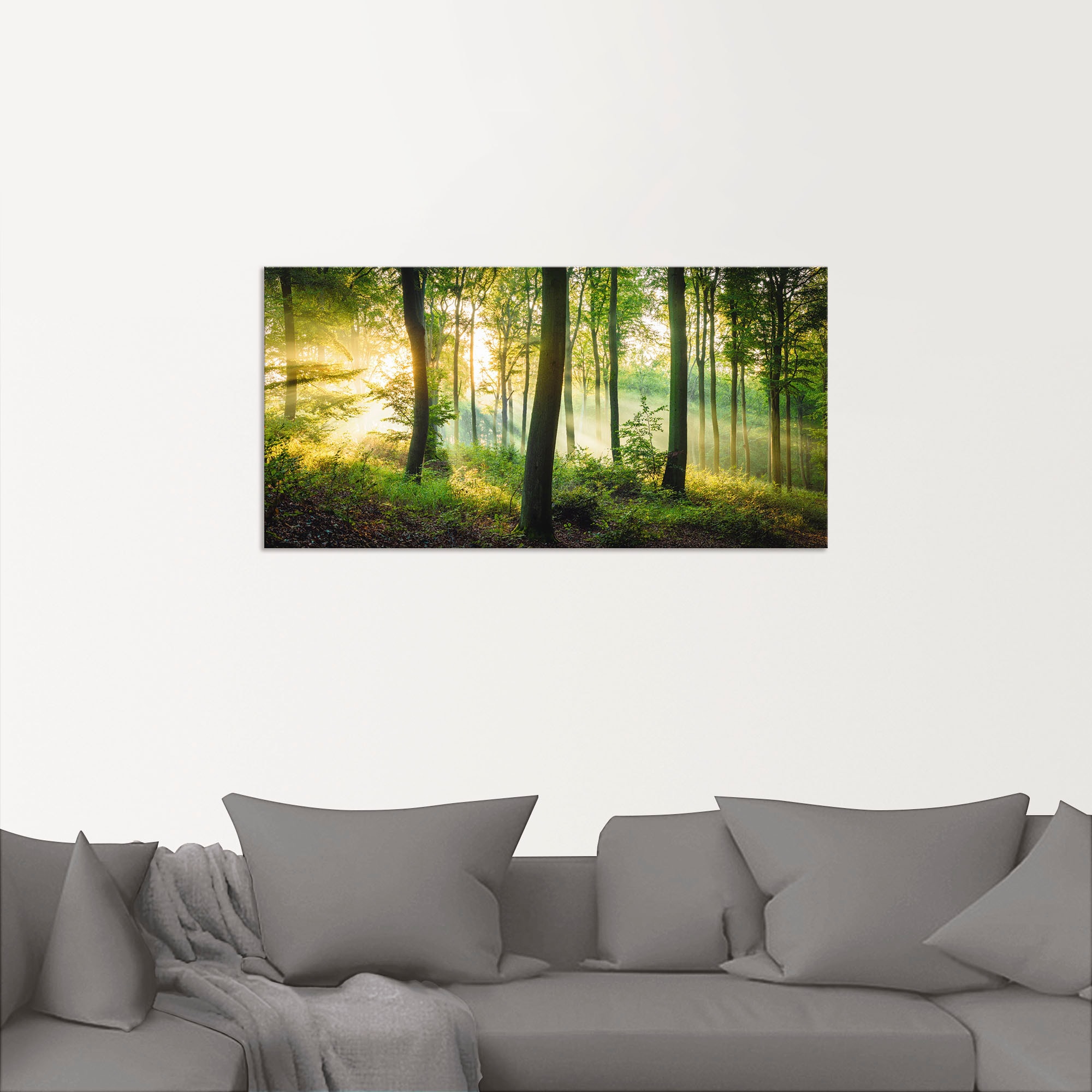 Artland Wandbild »Herbst im Wald II«, Waldbilder, (1 St.), als Alubild, Outdoorbild, Leinwandbild, Poster, Wandaufkleber