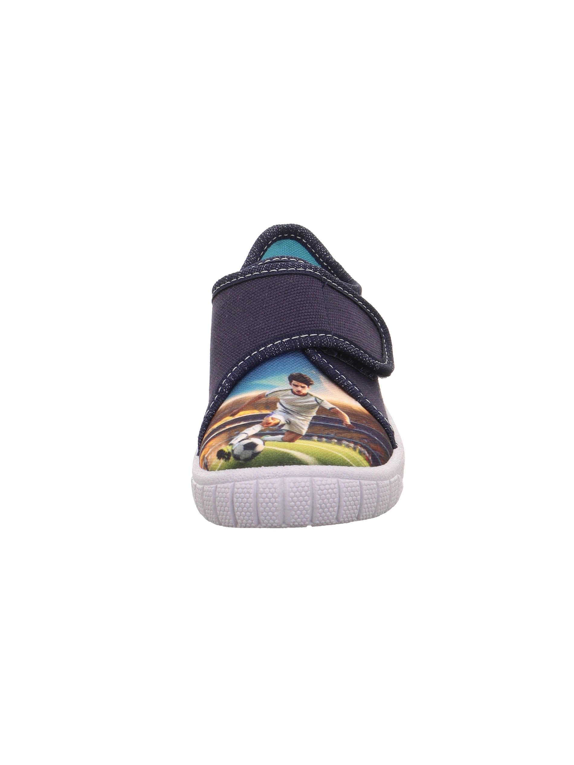 Superfit Hausschuh »BILL, WMS: mittel«  Klettschuh mit coolem Motiv, Größenschablone zum Download