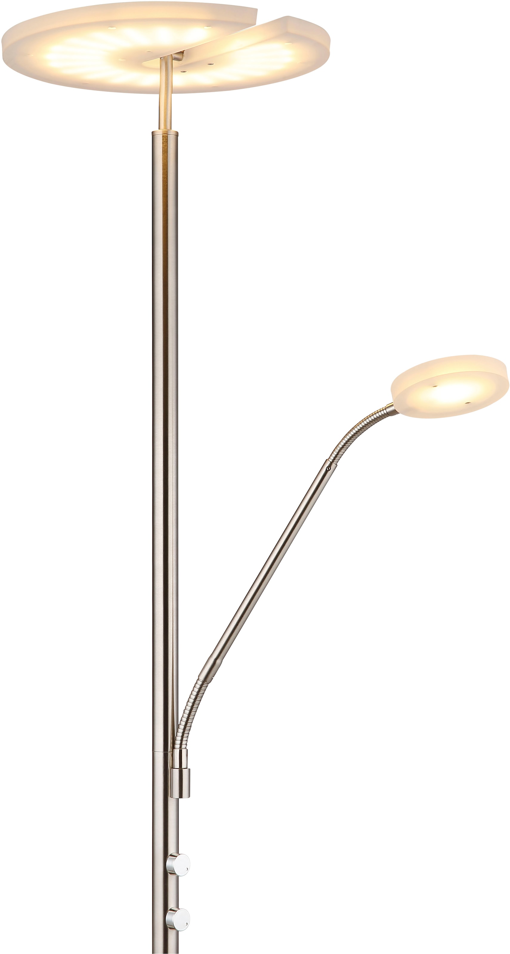 GLOBO LIGHTING Deckenfluter »STANFORD« LED-Modul 1 Stk. Warmweiß Stehlampe Stehleuchte Fluter Wohnzimmer Flur