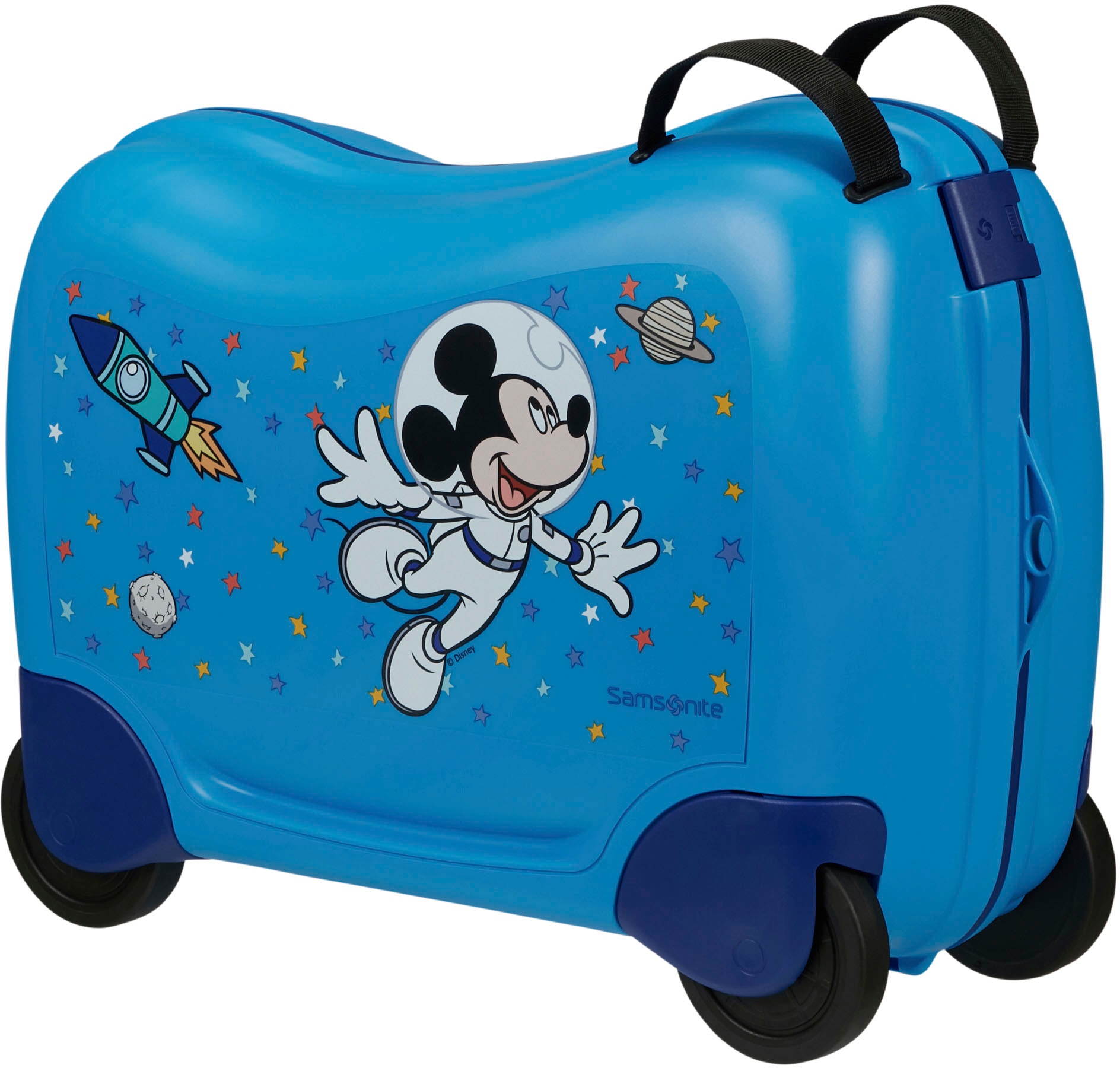 Kinderkoffer »Dream2Go Ride-on Trolley, Disney Mickey Stars«, 4 Rollen, zum sitzen und...