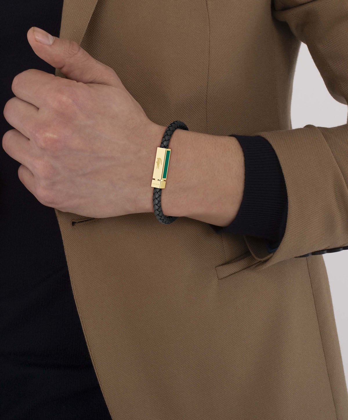 Lacoste Lederarmband »ROCKEL, 2040449, 2040451«, mit Emaille