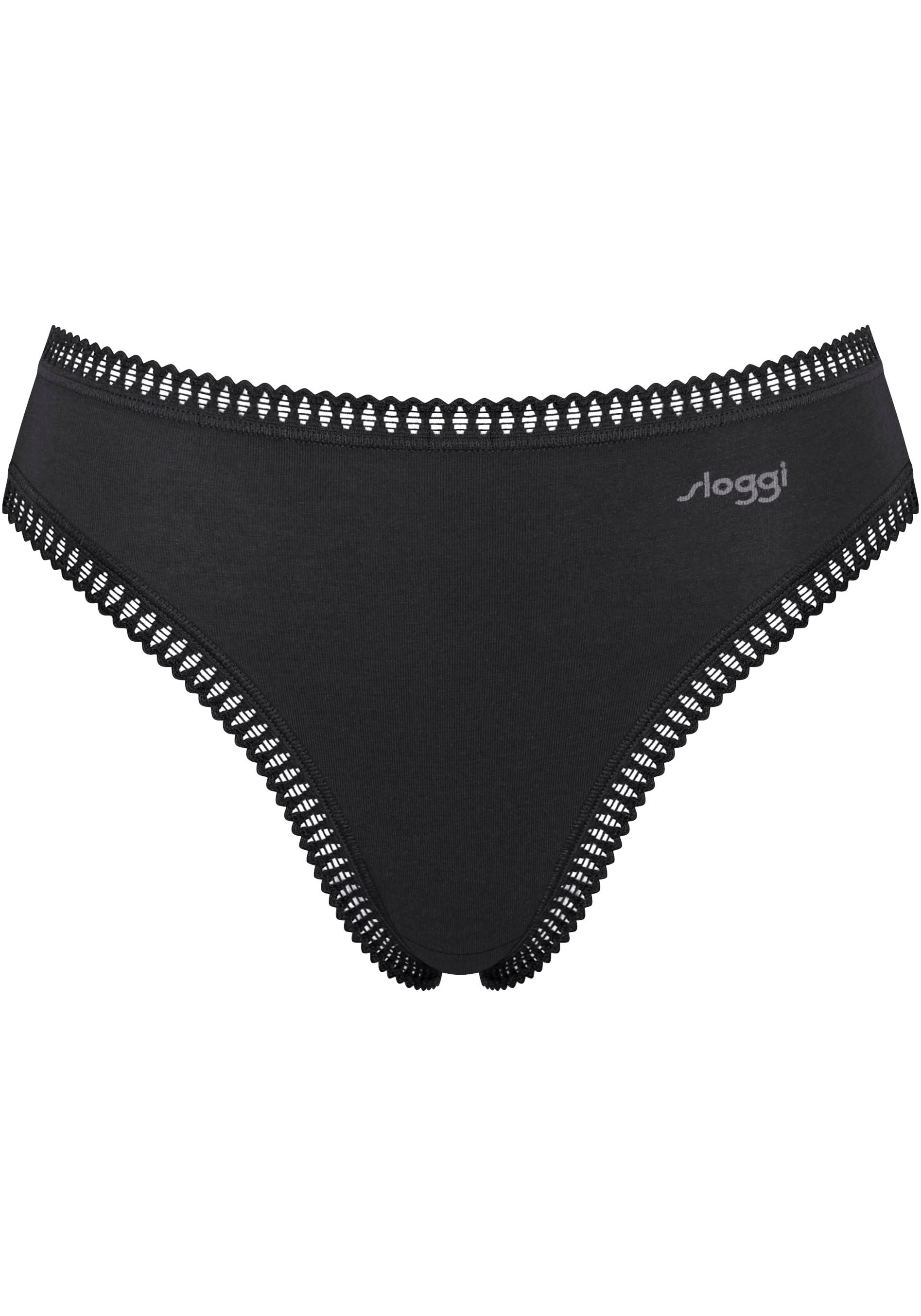 sloggi Slip »GO Crush High leg C3P«, (3er Pack), mit Spitzendetails
