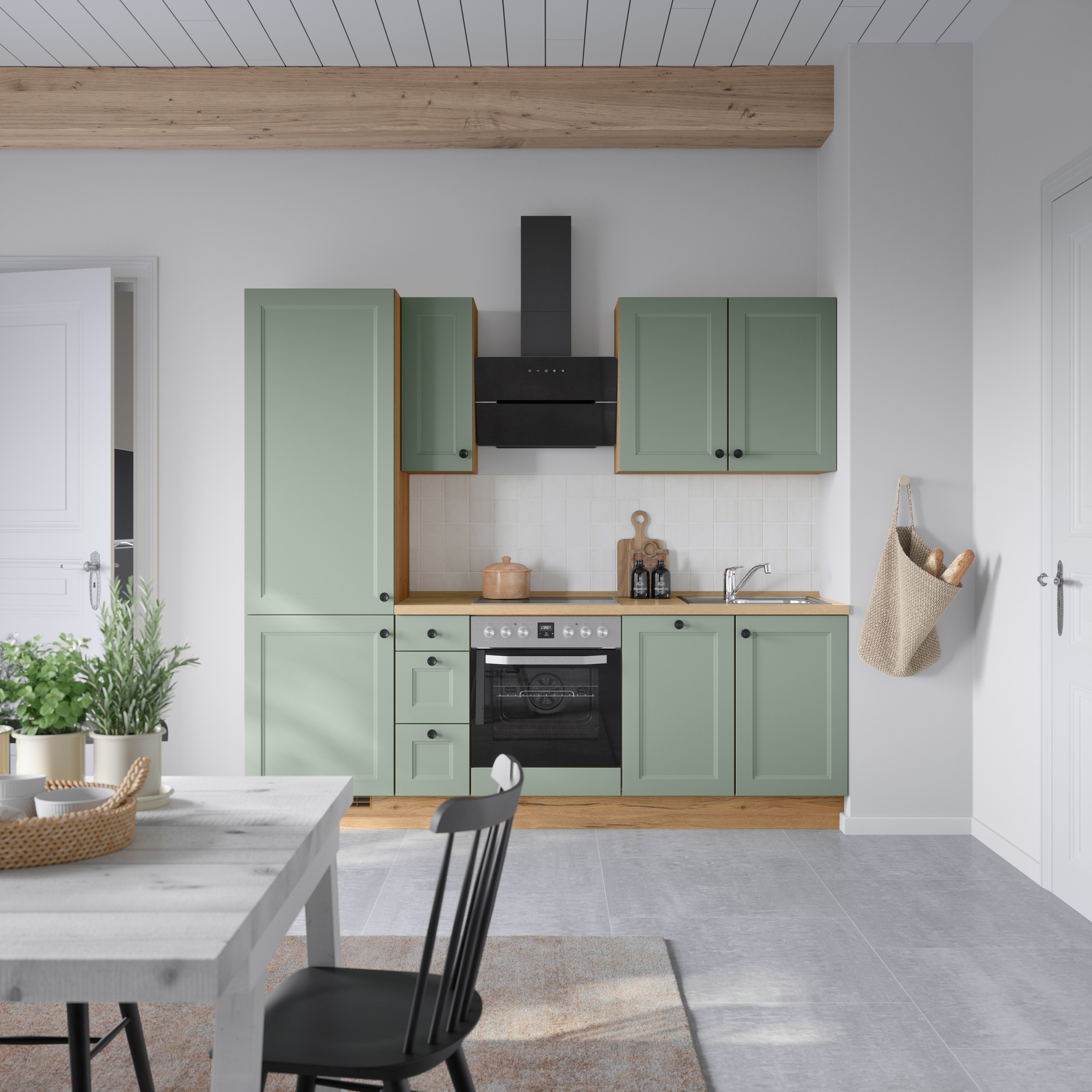 nobilia® Küchenzeile »"Cascada II"«, vormontiert, Breite 240 cm, Ausrichtun günstig online kaufen
