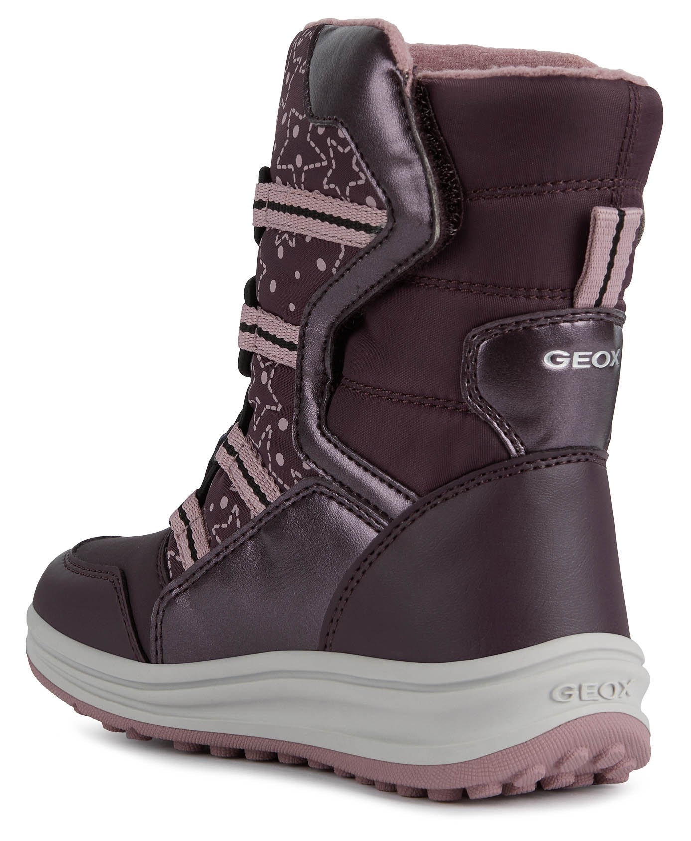 Geox Winterstiefel, Snowboots, Klettstiefel mit hübschem Sternchenmuster