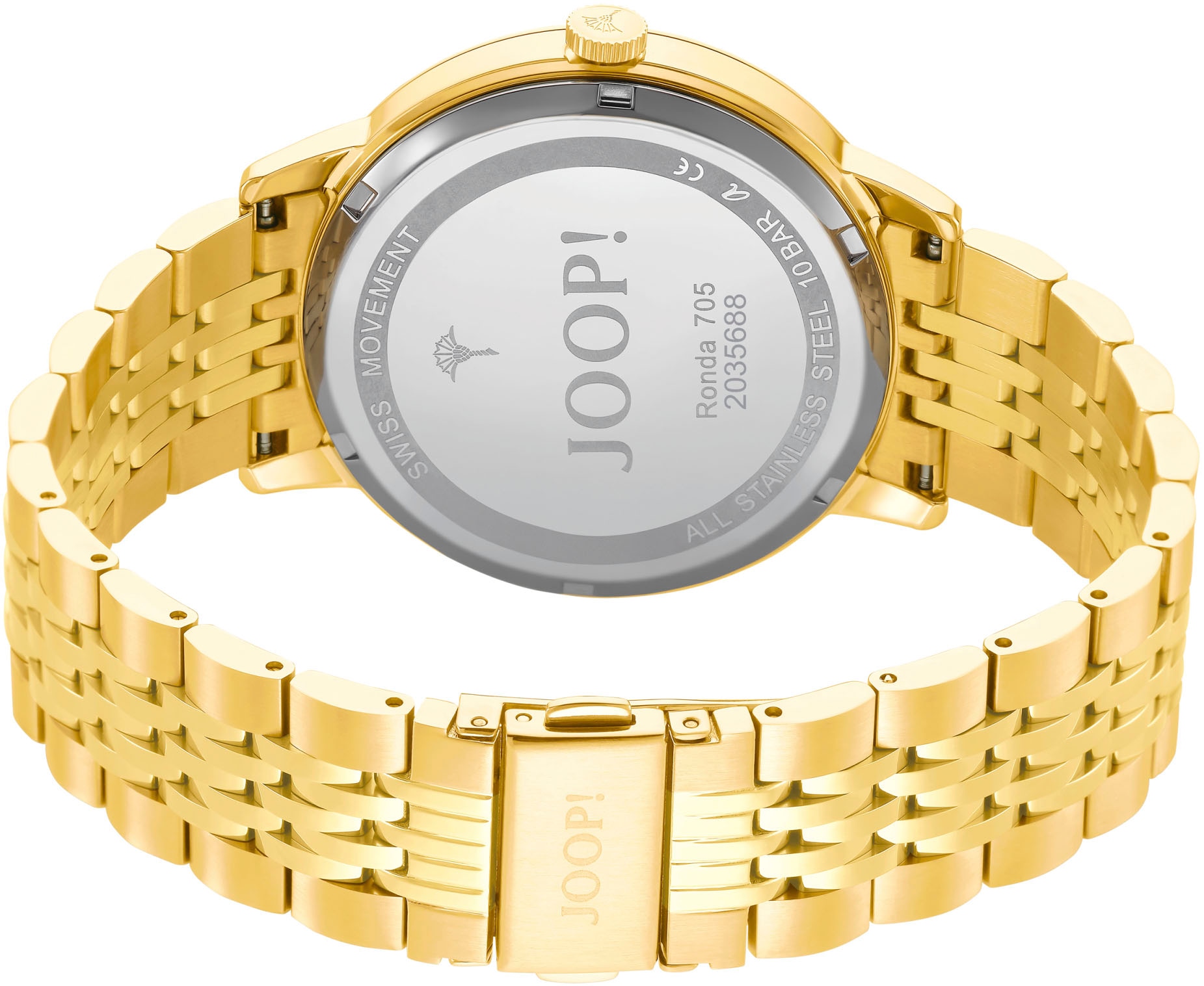 JOOP! Quarzuhr, Armbanduhr, Herrenuhr, analog, Datum, Edelstahlarmband