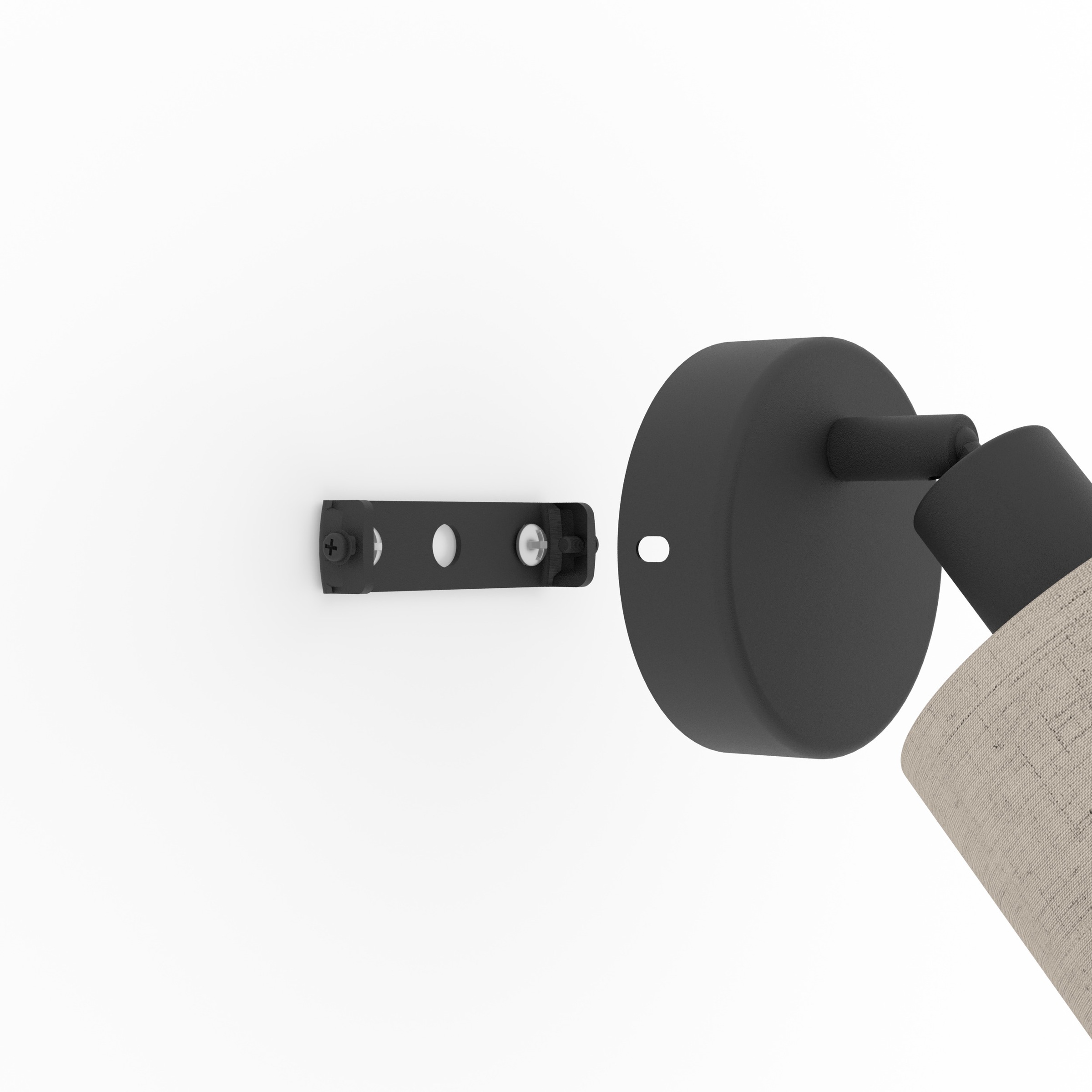 EGLO Deckenspot »ROSLEY Spotlampe - Stahl - E14 - 1X40W - IP20« E14 1 Stk. Wandlampe, Wandleuchte, schwenkbarer Strahler, H11 x Ø9 x AL18,5 cm