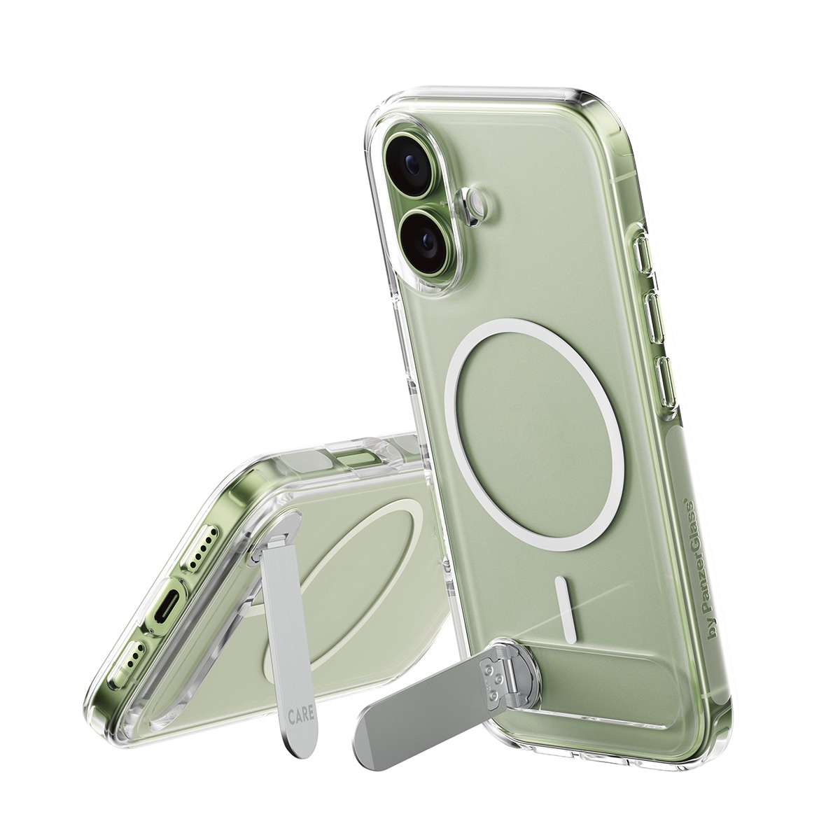 CARE by PanzerGlass Handyhülle »Kickstand Case für Apple iPhone 17« Apple iPhone 17 Backcover, Schutzhülle, Handyschutzhülle, Case, Schutzcase, stoßfest