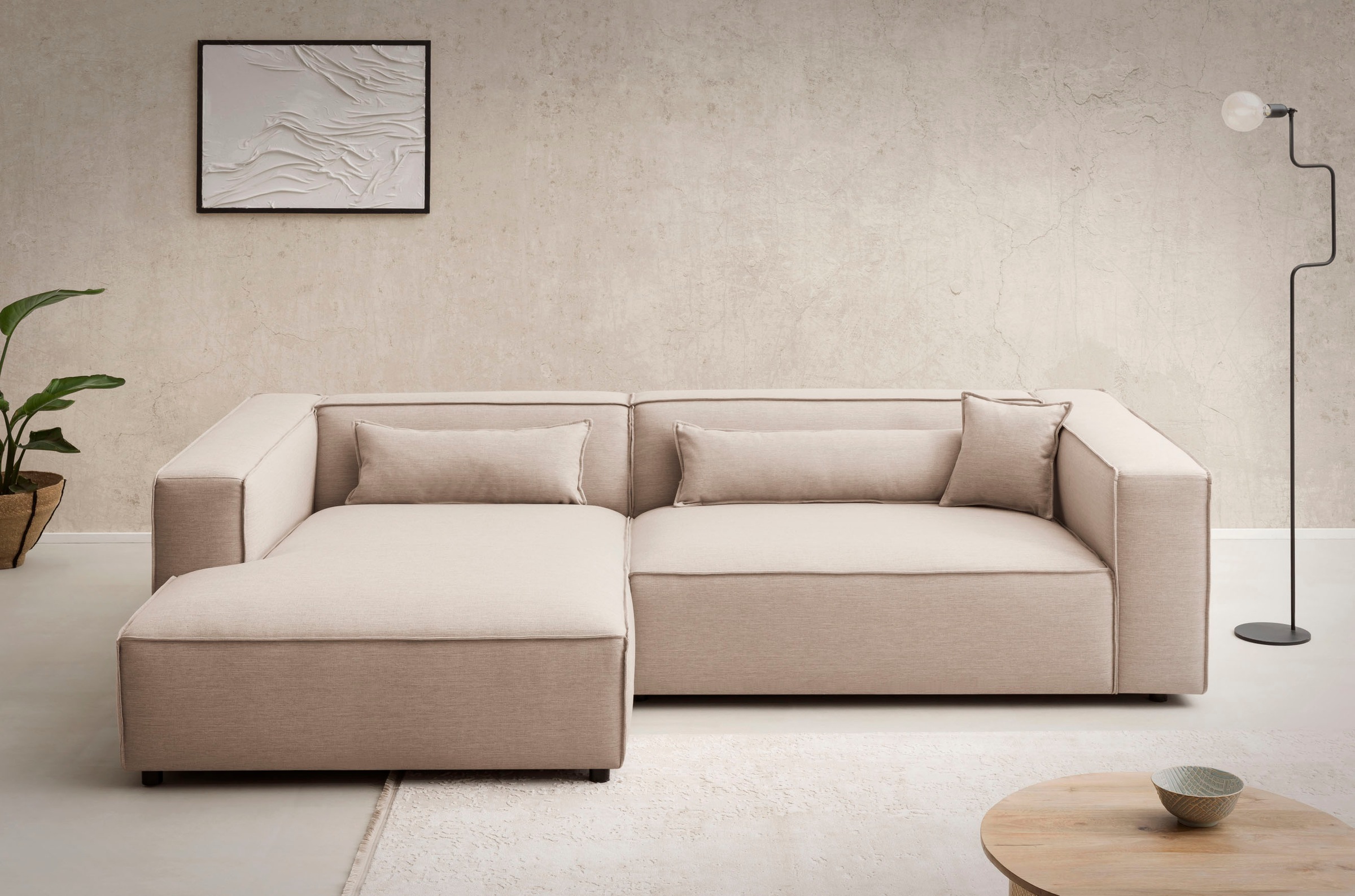 LeGer Home by Lena Gercke Ecksofa »PIARA XXL, Big-Sofa in Cord oder Leineno günstig online kaufen