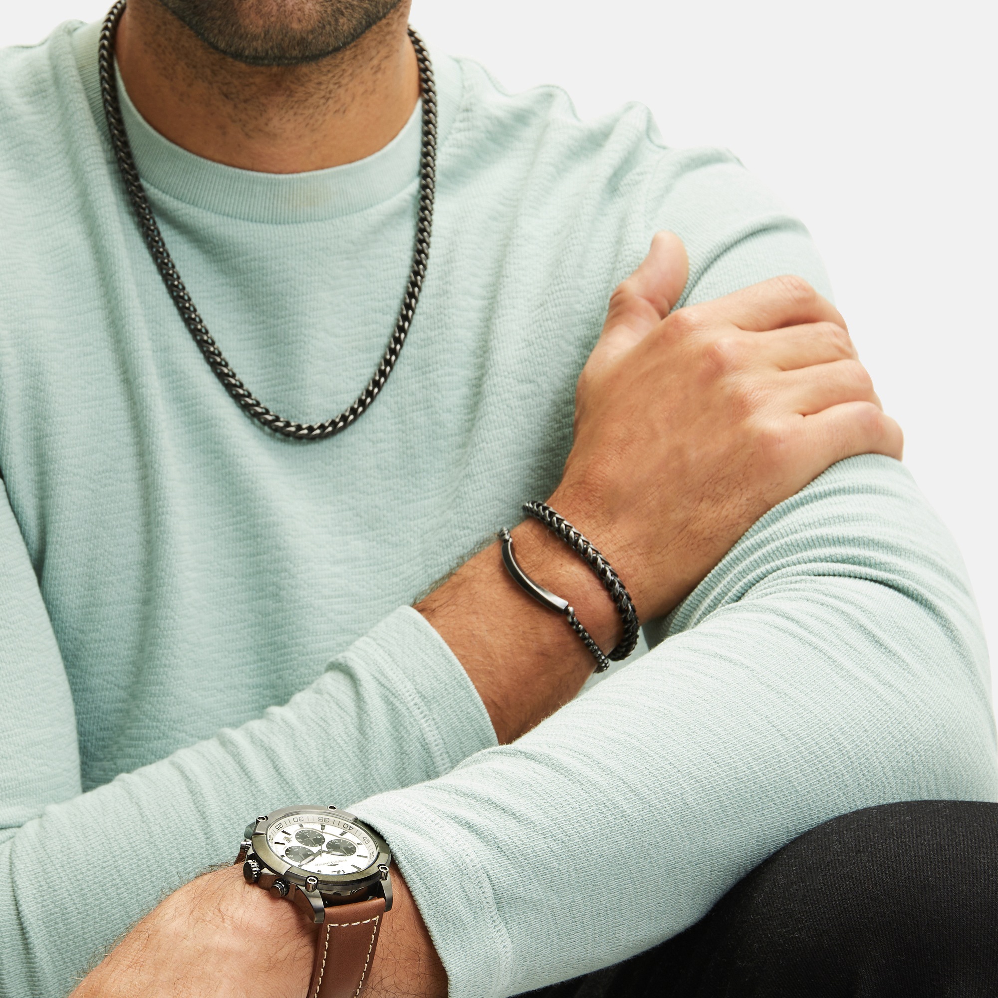 FYNCH-HATTON Armband »Schmuck Edelstahl Armkette The Foxtail Chain Fuchsschwanz«