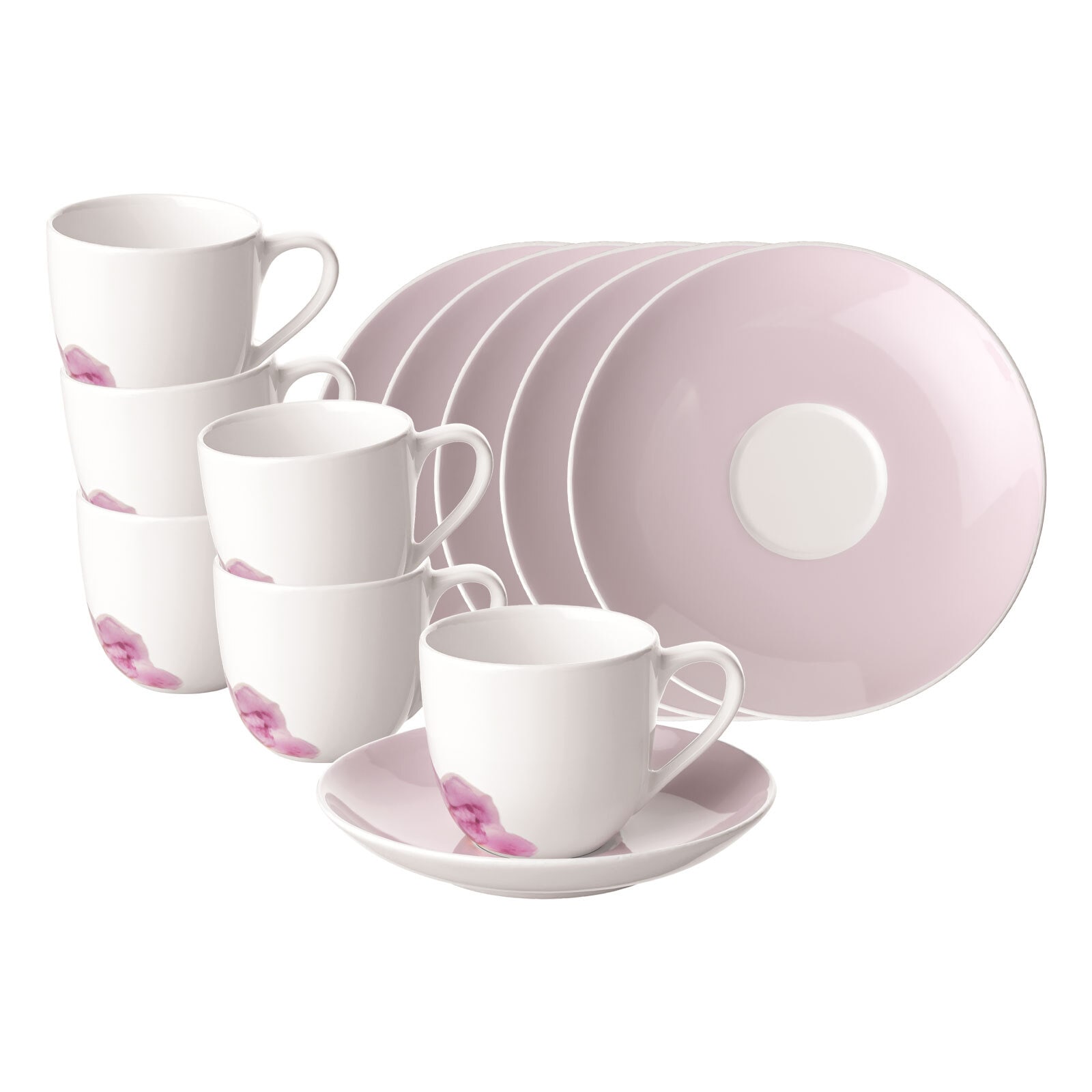 Villeroy & Boch Tasse »Espressotassen mit Untertassen Rose Garden 70 ml 6er günstig online kaufen