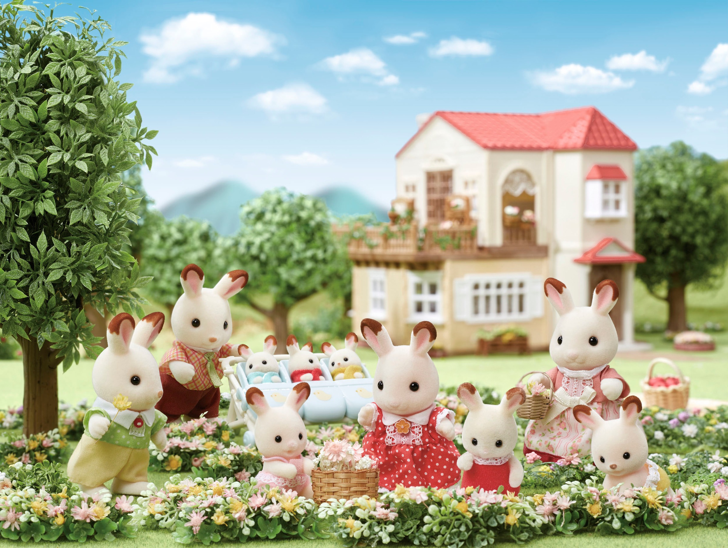 Sylvanian Families Spielfigur »Spielset Schokoladenhasen Familie NEU (5655)«