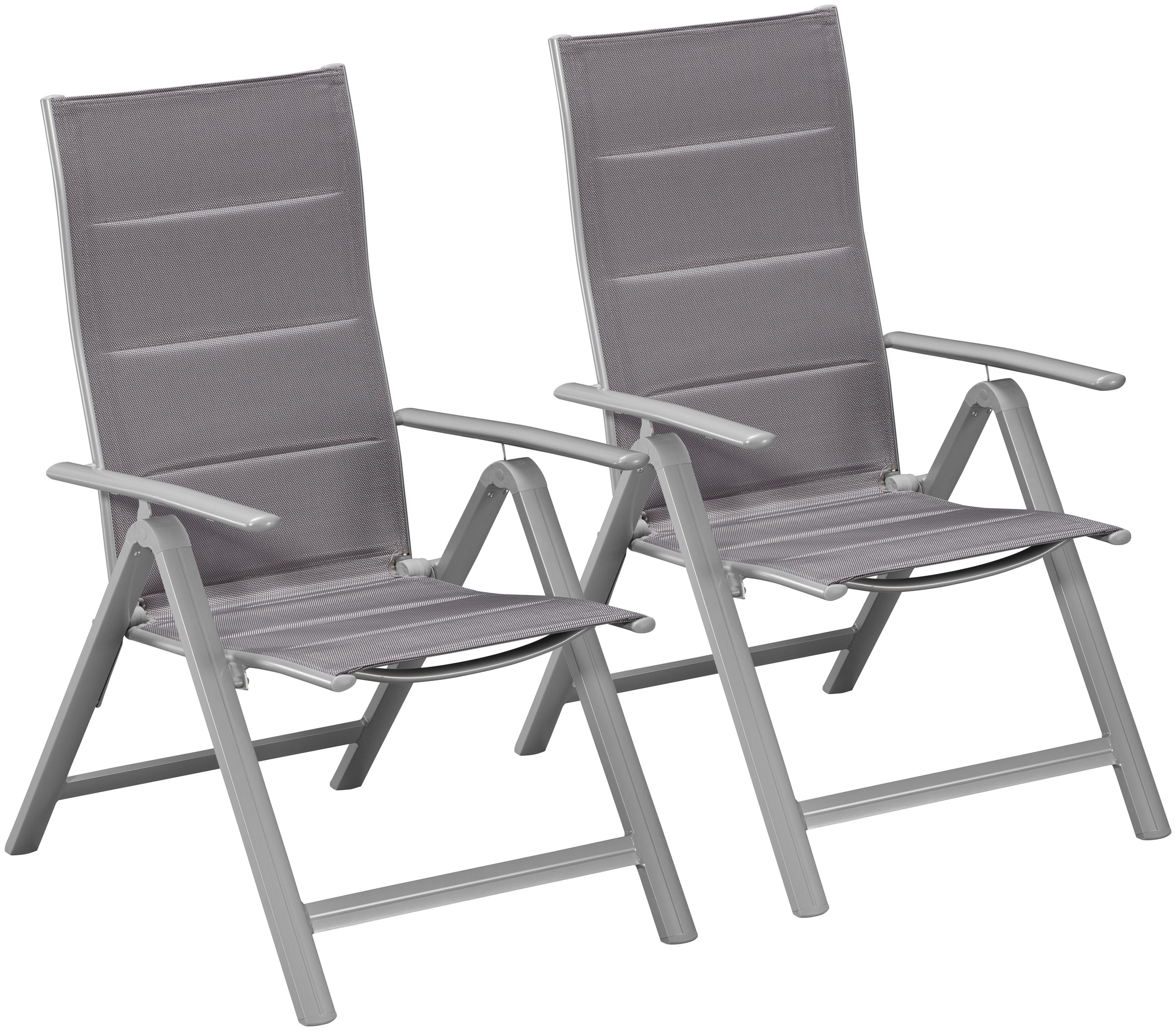 MERXX Gartenstuhl »Taviano, TOPSELLER!« (Set) 2 Stk. 2er Set, Alu/Textil, v günstig online kaufen