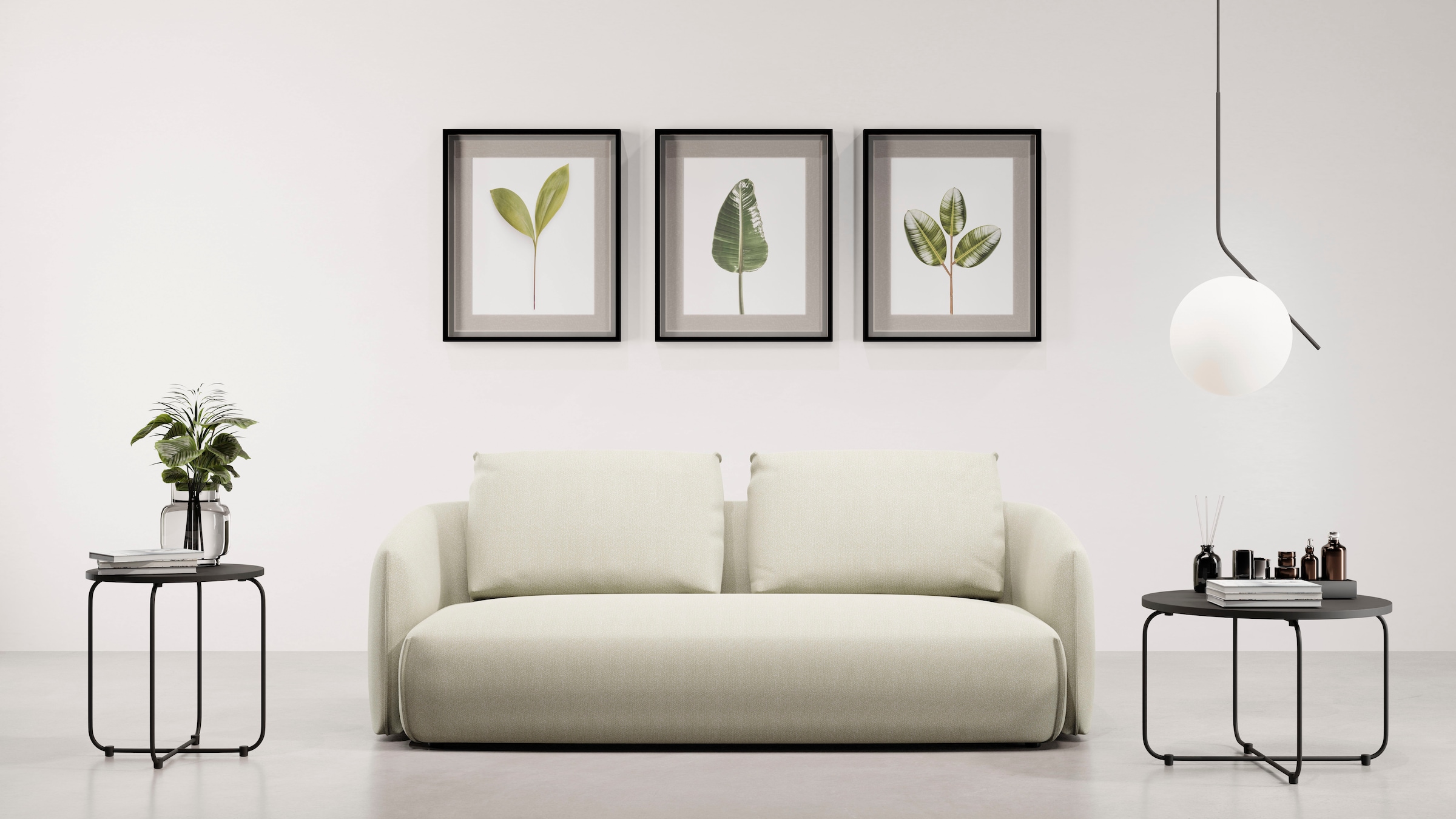 TRENDMANUFAKTUR 3-Sitzer "Shawn Designsofa mit elegant geschwungen Armlehne günstig online kaufen