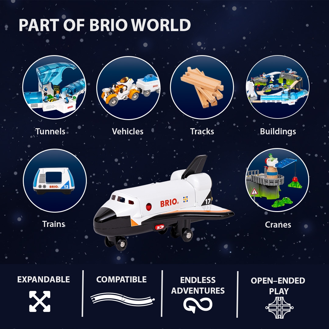 BRIO® Spielzeug-Flugrakete »BRIO® WORLD, Space Shuttle (36150)« mit Licht und Sound