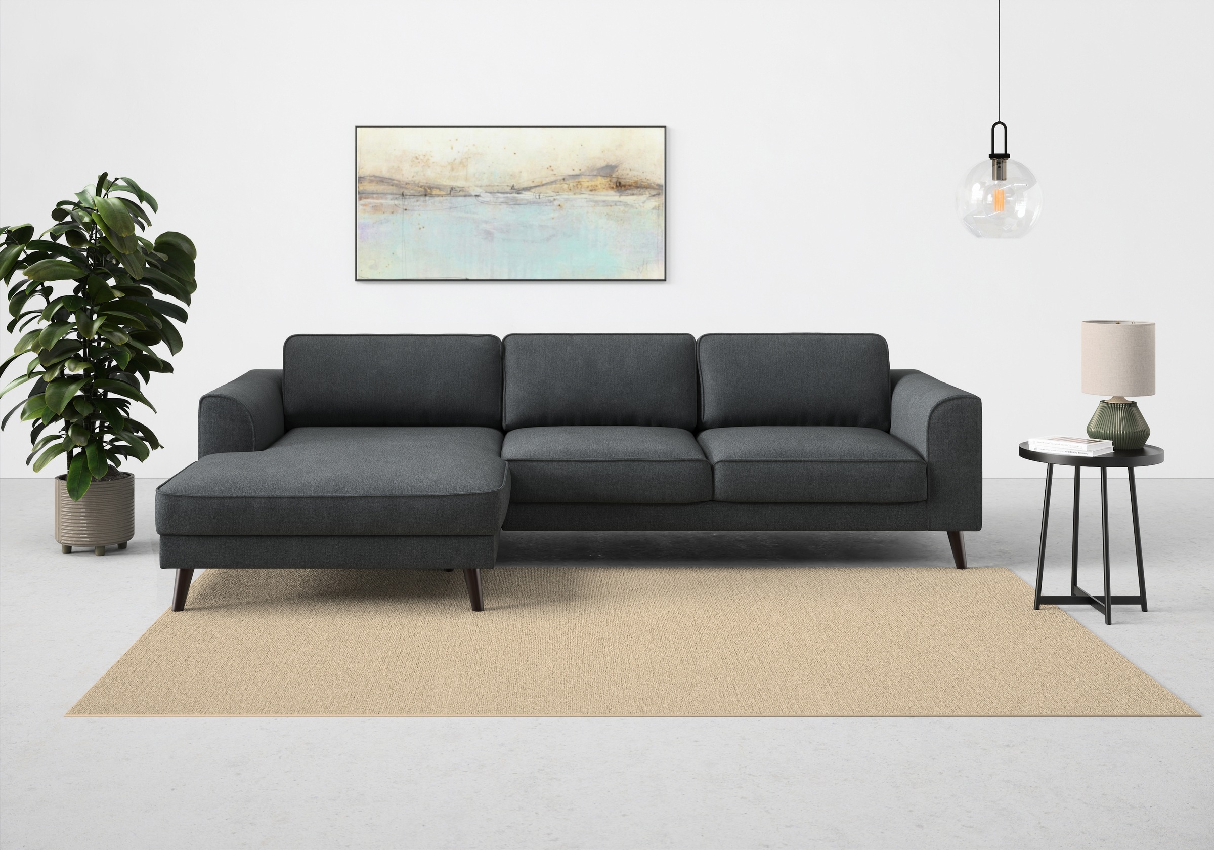 TRENDMANUFAKTUR Ecksofa "Lumber Jack, elegantes Designsofa, zeitlos modern, günstig online kaufen