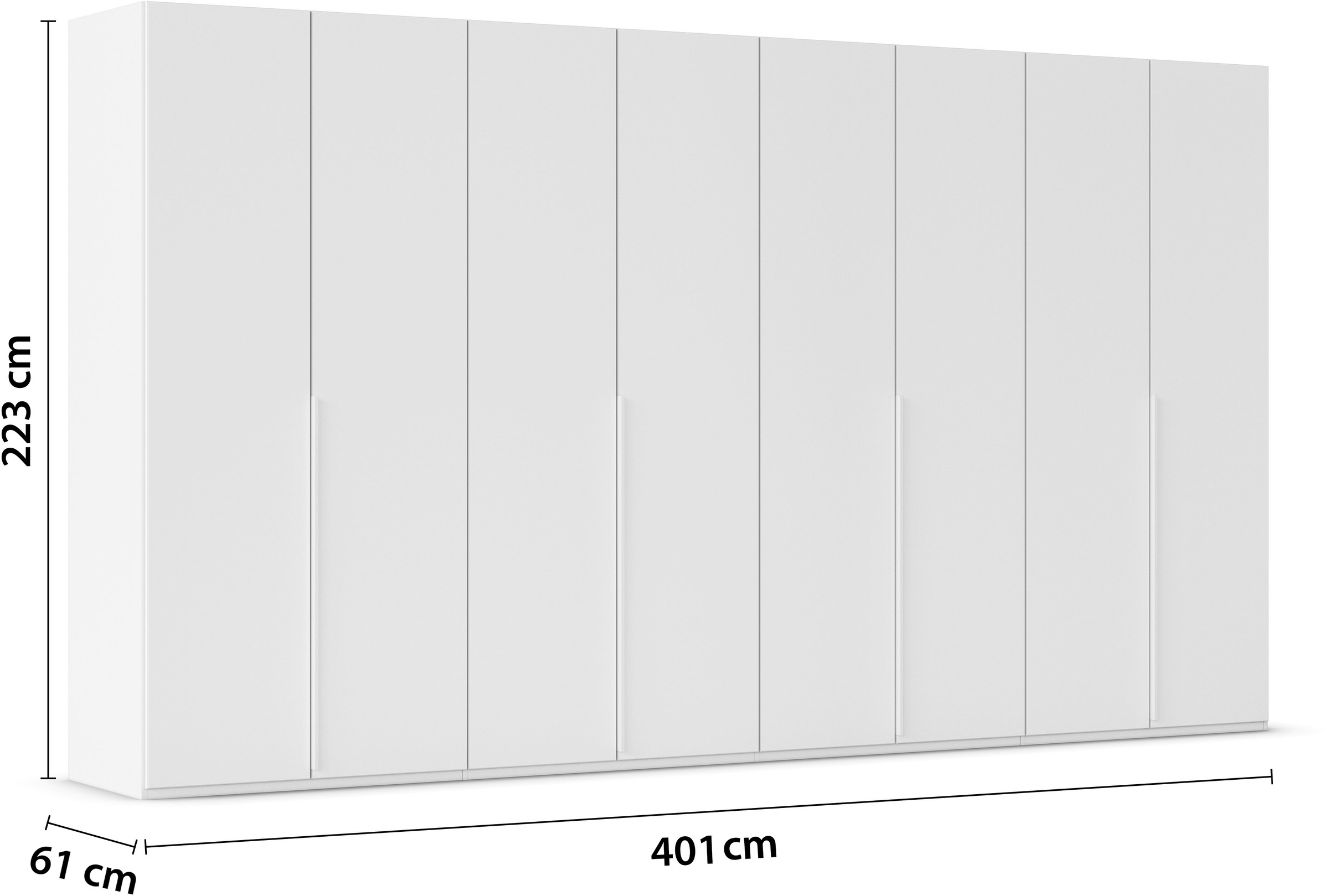 LeGer Home by Lena Gercke Kleiderschrank »Schrank Garderobe Ankleide Schlafzimmer Flur SERINA Eyecatcher«, (in 3 verschiedenen Ausstattungen BASIC/CLASSIC/PREMIUM), in 6 Breiten (101 - 401 cm) mit Front Glas oder Dekor MADE IN GERMANY
