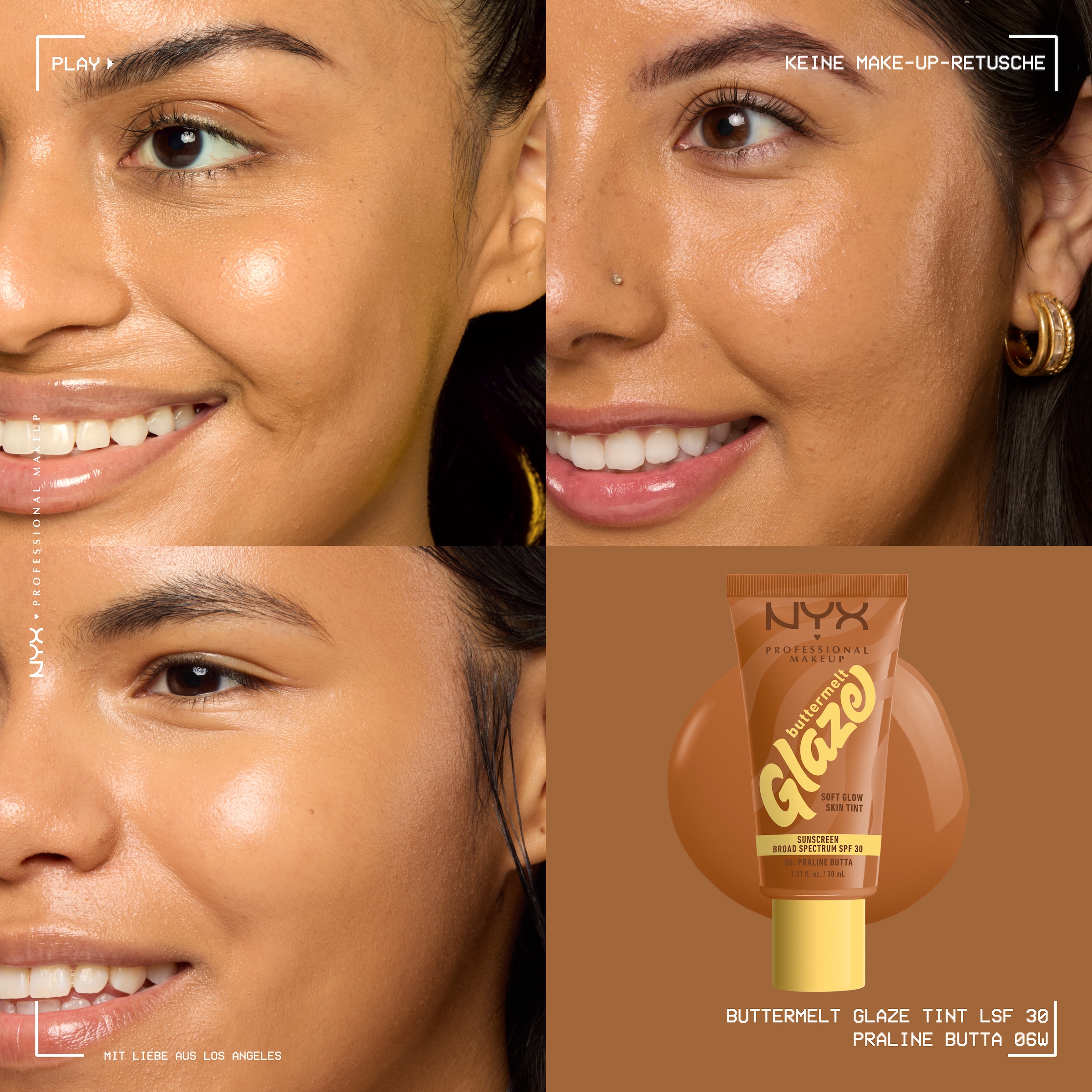 NYX Foundation »NYX Professional Makeup Buttermelt Glaze Foundation LSF 30«