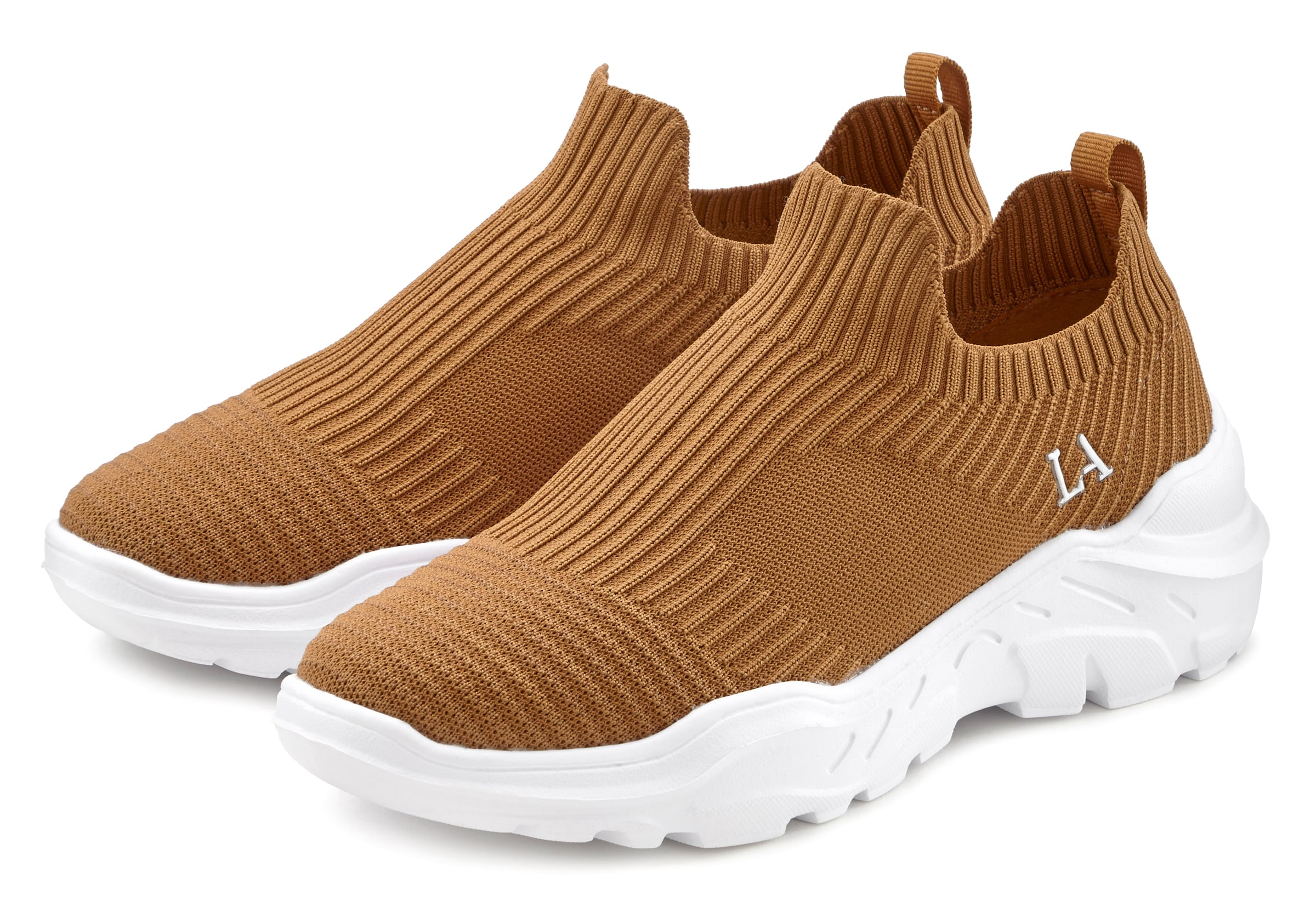 LASCANA Sneaker, Slip-On-Sneaker, Halbschuh, Slipper, Freizeitschuh VEGAN