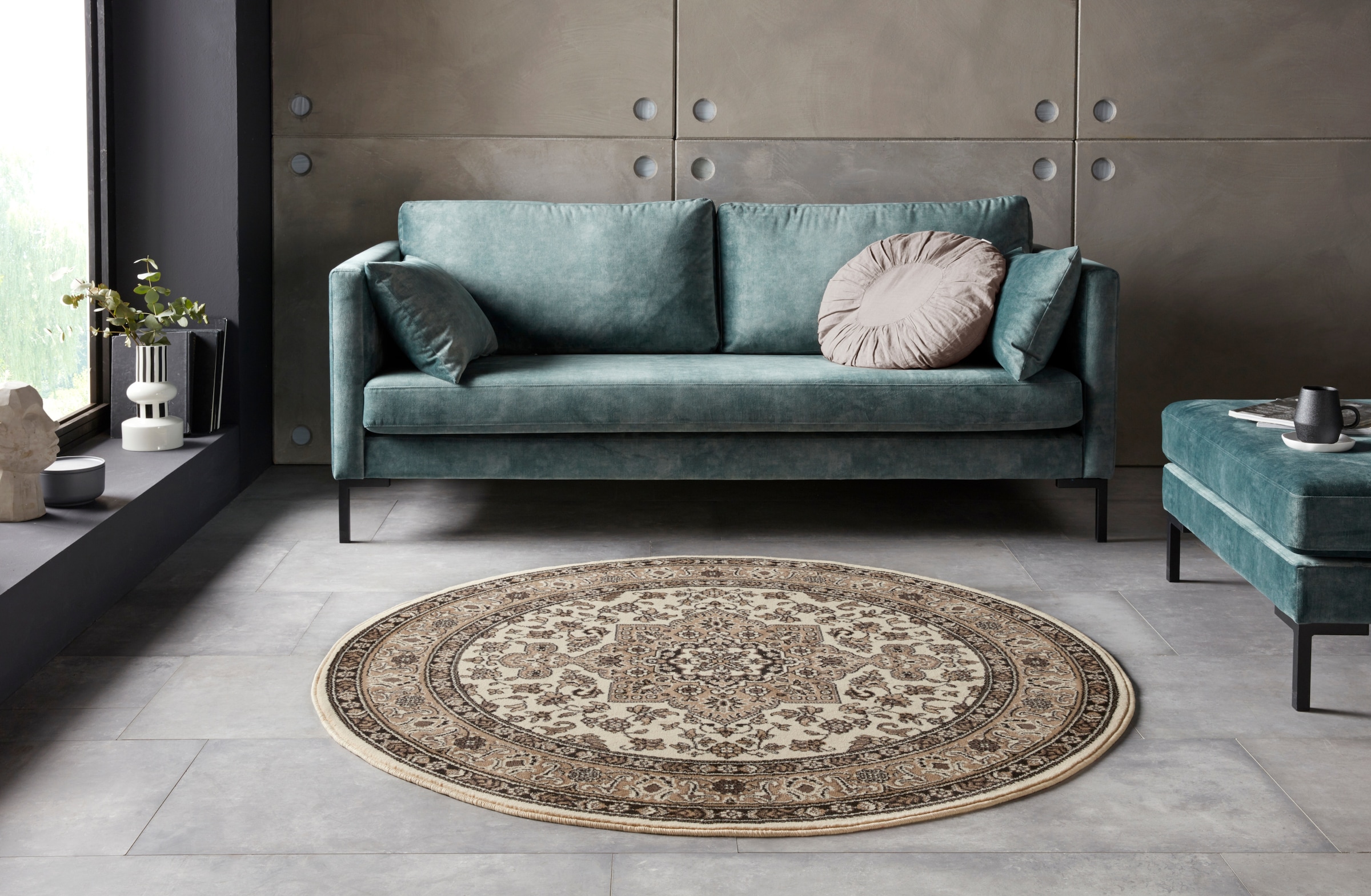HANSE Home Teppich »Parun Täbriz«, rund, 9 mm Höhe, Kurzflor, Orient, Teppi günstig online kaufen