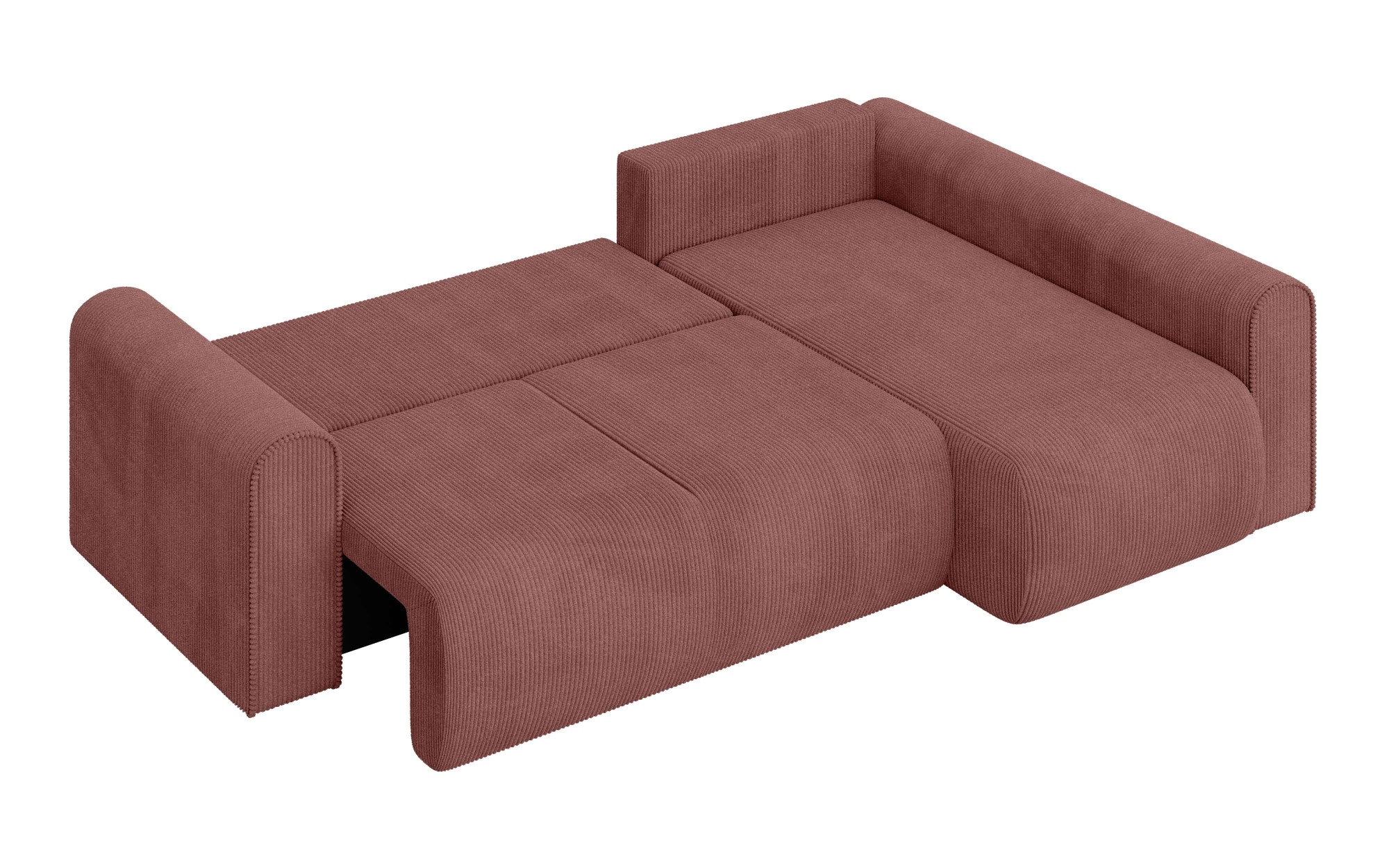 INOSIGN Ecksofa »Zacharia wahlweise Schlafsofa mit Bettkasten, B/T/H 250/166/86 cm«, L-Form mit Wellenunterfederung, Ottomane rechts oder links bestellbar