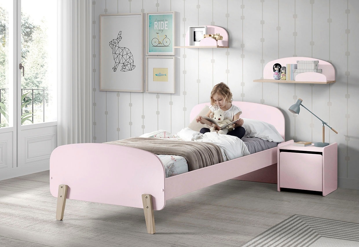 Vipack Kinderregal »Kiddy, Ablage Kiefer massiv, zum hängen«, (B/H/T ca. 45x21x25cm, universell einsetzbar, verschiedene Farben), Wandregal MDF Komponenten lackiert, wahlweise 45cm oder 65cm breit
