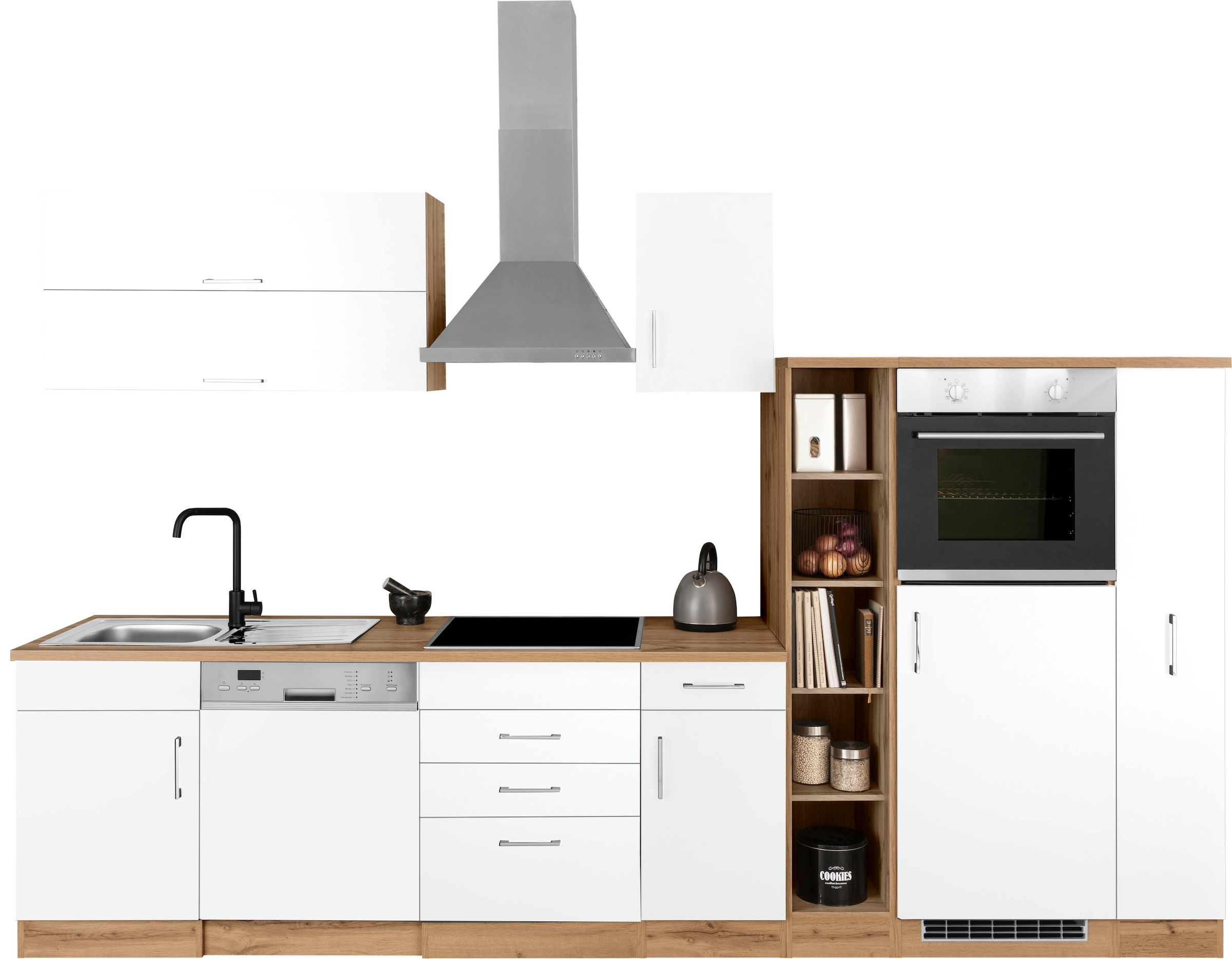 KOCHSTATION Küchenzeile »KS-Colmar« mit E-Geräten, Breite 330 cm günstig online kaufen