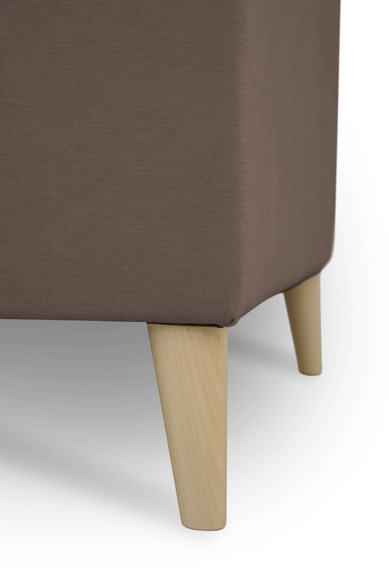 OTTO home 3-Sitzer »Oland Skandi, weicher Chenille-Stoff« 224 cm, Wellenunterfederung, Skandi-Design, Massivholzfüße