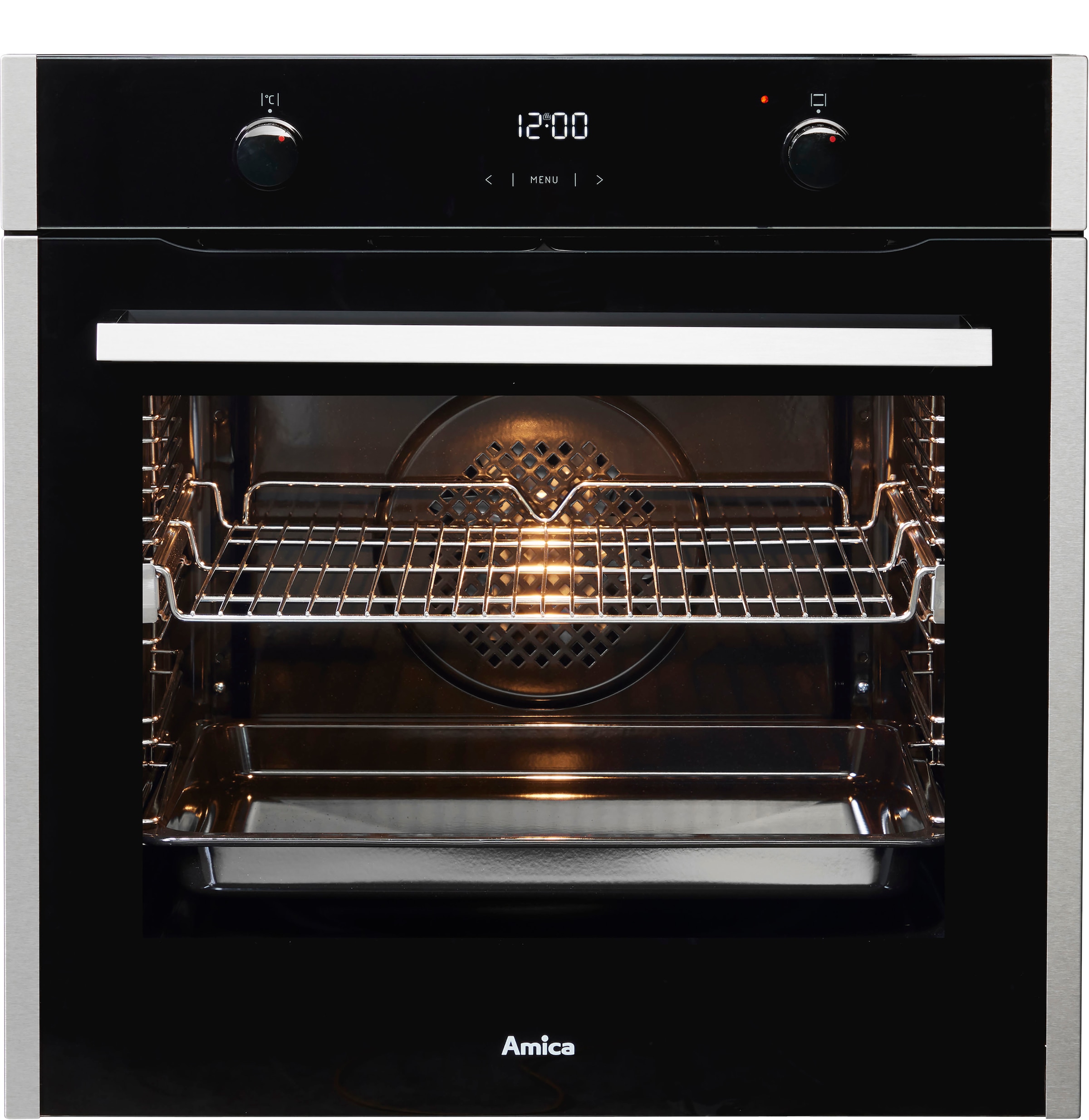 Amica Einbaubackofen »EBX 944 710 E«, EBX 944 710 E, mit 1-fach-Teleskopauszug, Steam Clean