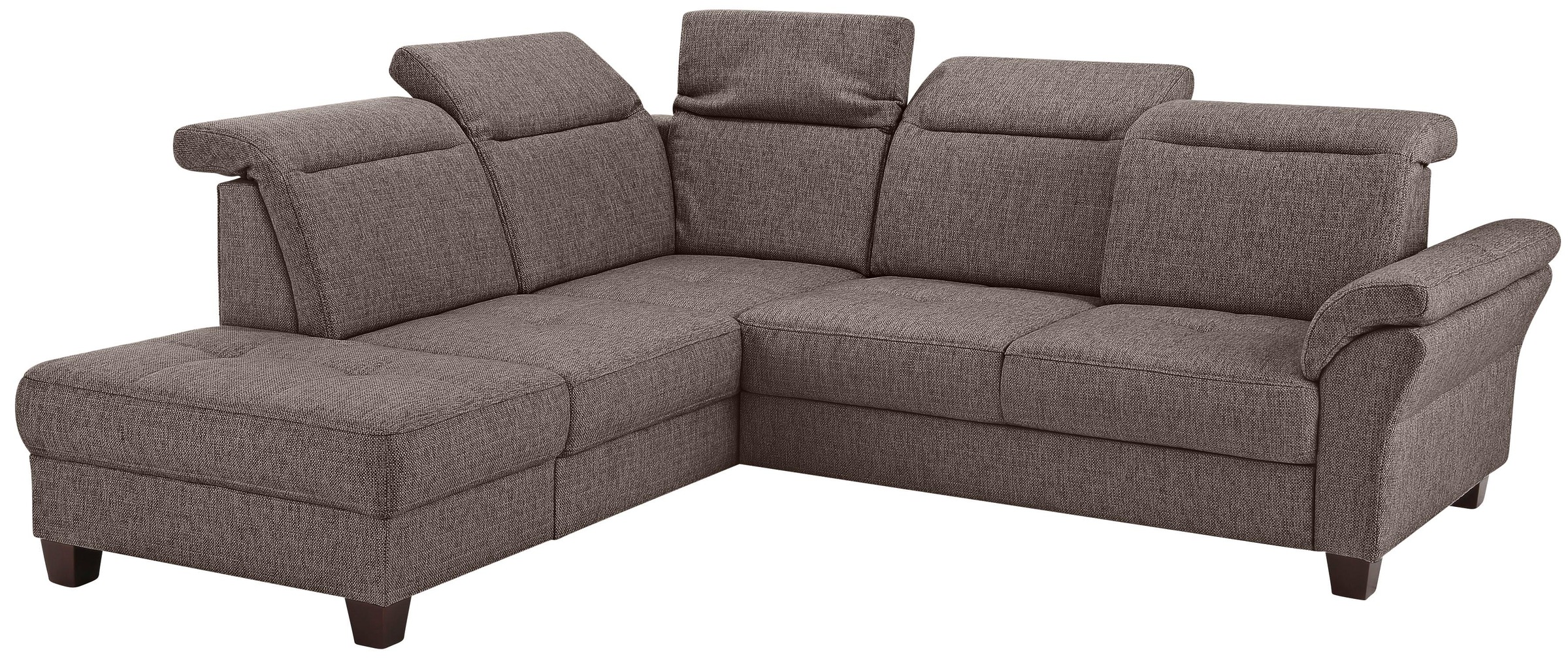 Home affaire Ecksofa »Solvei L-Form«, wahlweise auch mit Kopfteilverstellung und Bettfunktion, Federkern
