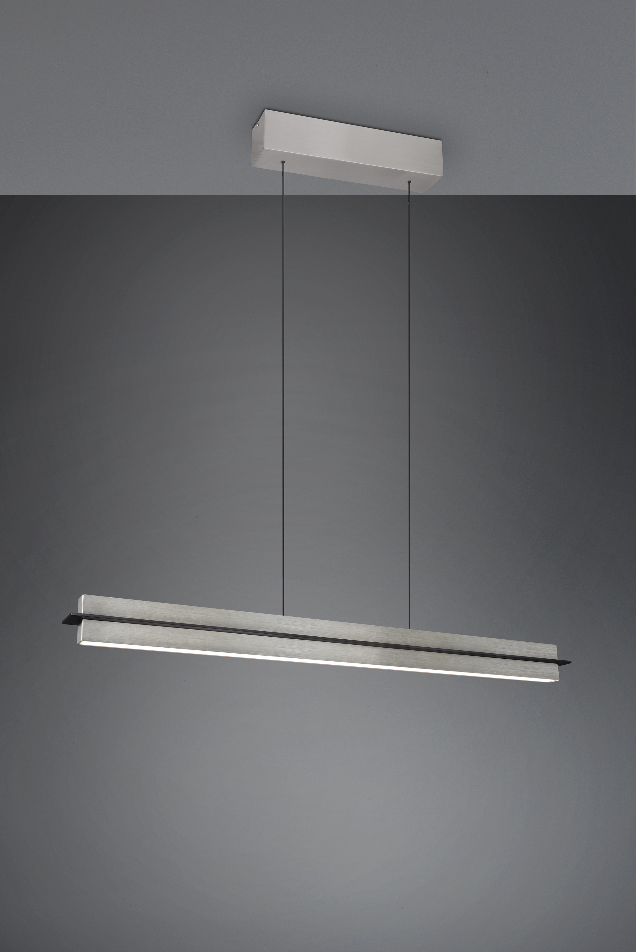 TRIO Leuchten LED Pendelleuchte »EMERSON, LED Hängeleuchte höhenverstellbar, 4-Stufen Touch Dimmer«, 1 flammig, Leuchtmittel LED-Board | LED fest integriert, Lichtfarbe einstellbar 2700-5000K warm- bis kaltweiß, Höhe max 150 cm